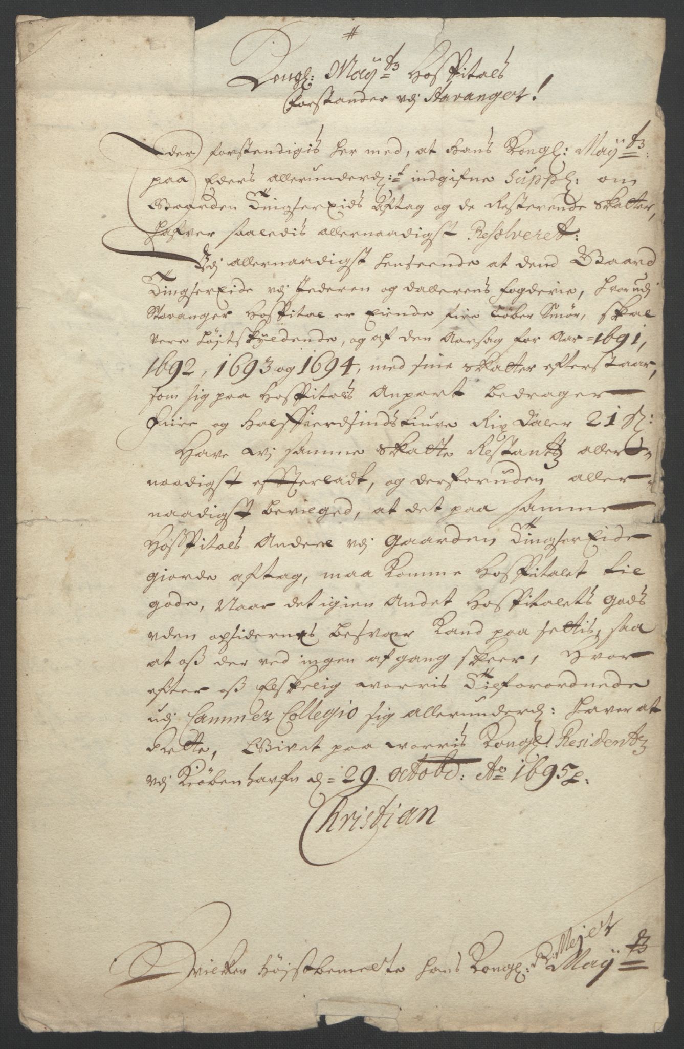 Rentekammeret inntil 1814, Reviderte regnskaper, Fogderegnskap, AV/RA-EA-4092/R51/L3183: Fogderegnskap Nordhordland og Voss, 1695-1697, p. 130