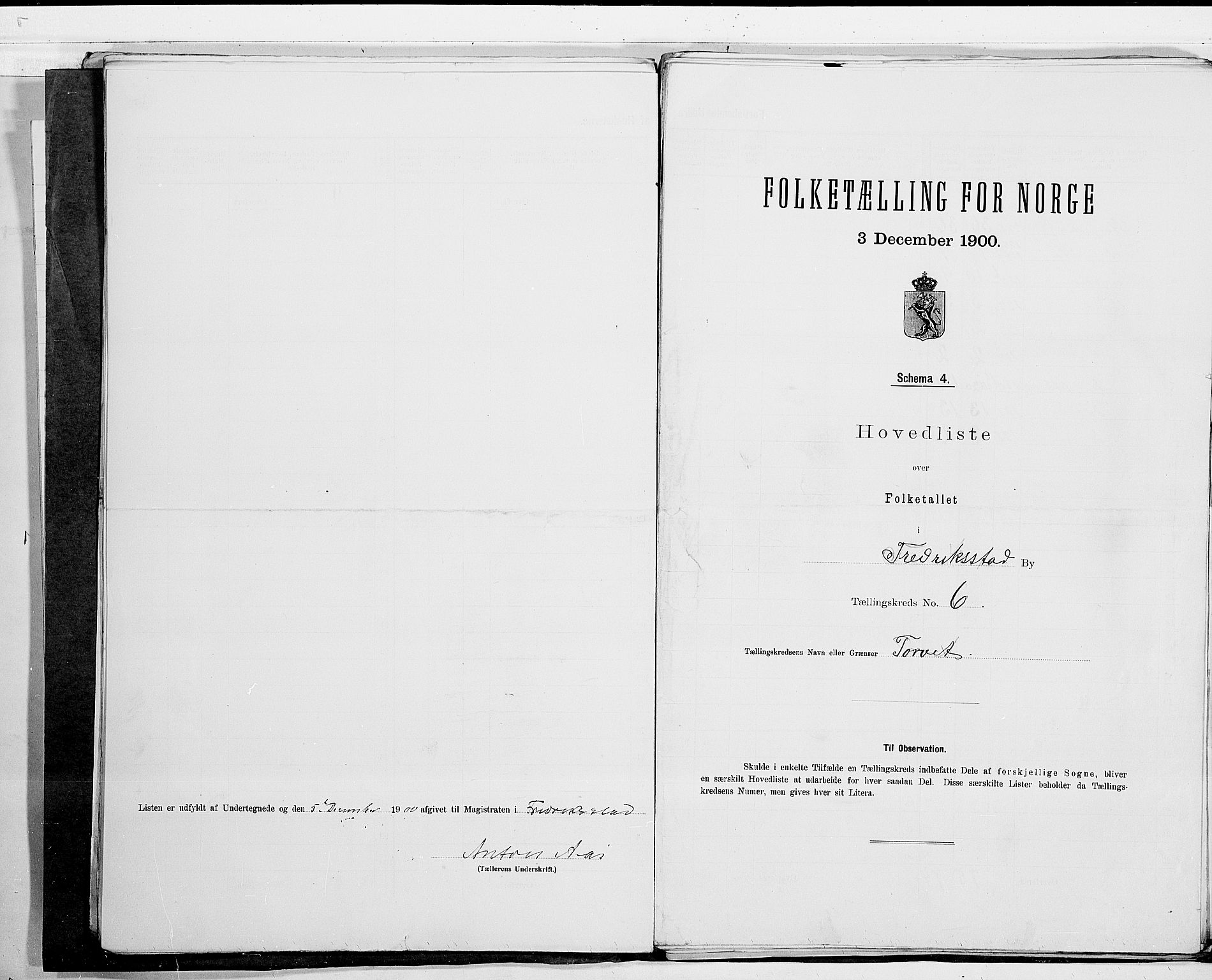 SAO, 1900 census for Fredrikstad, 1900, p. 14