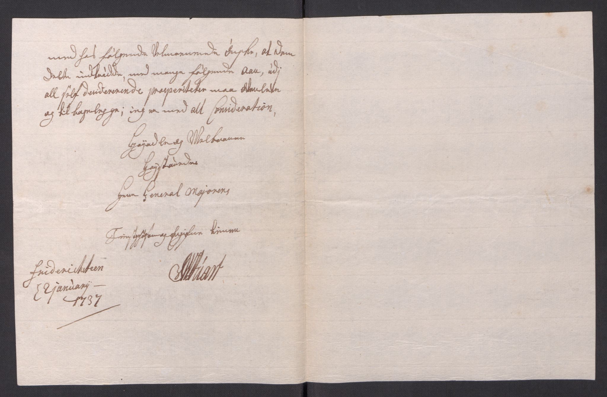 Kommanderende general (KG I) med Det norske krigsdirektorium, AV/RA-EA-5419/D/L0154: Fredriksten festning: Brev, inventarfortegnelser og regnskapsekstrakter, 1730-1739, p. 501