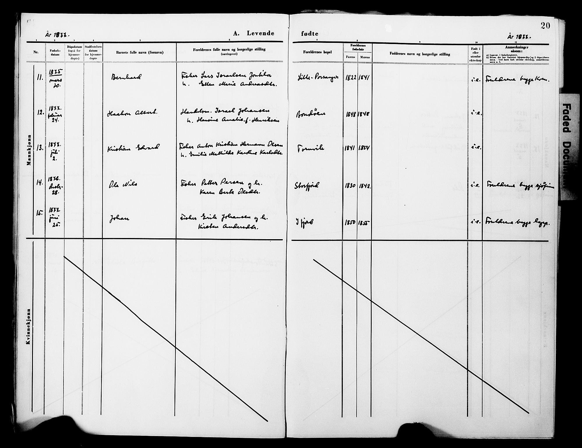 Lebesby sokneprestkontor, AV/SATØ-S-1353/H/Ha/L0004kirke: Parish register (official) no. 4, 1870-1902, p. 20