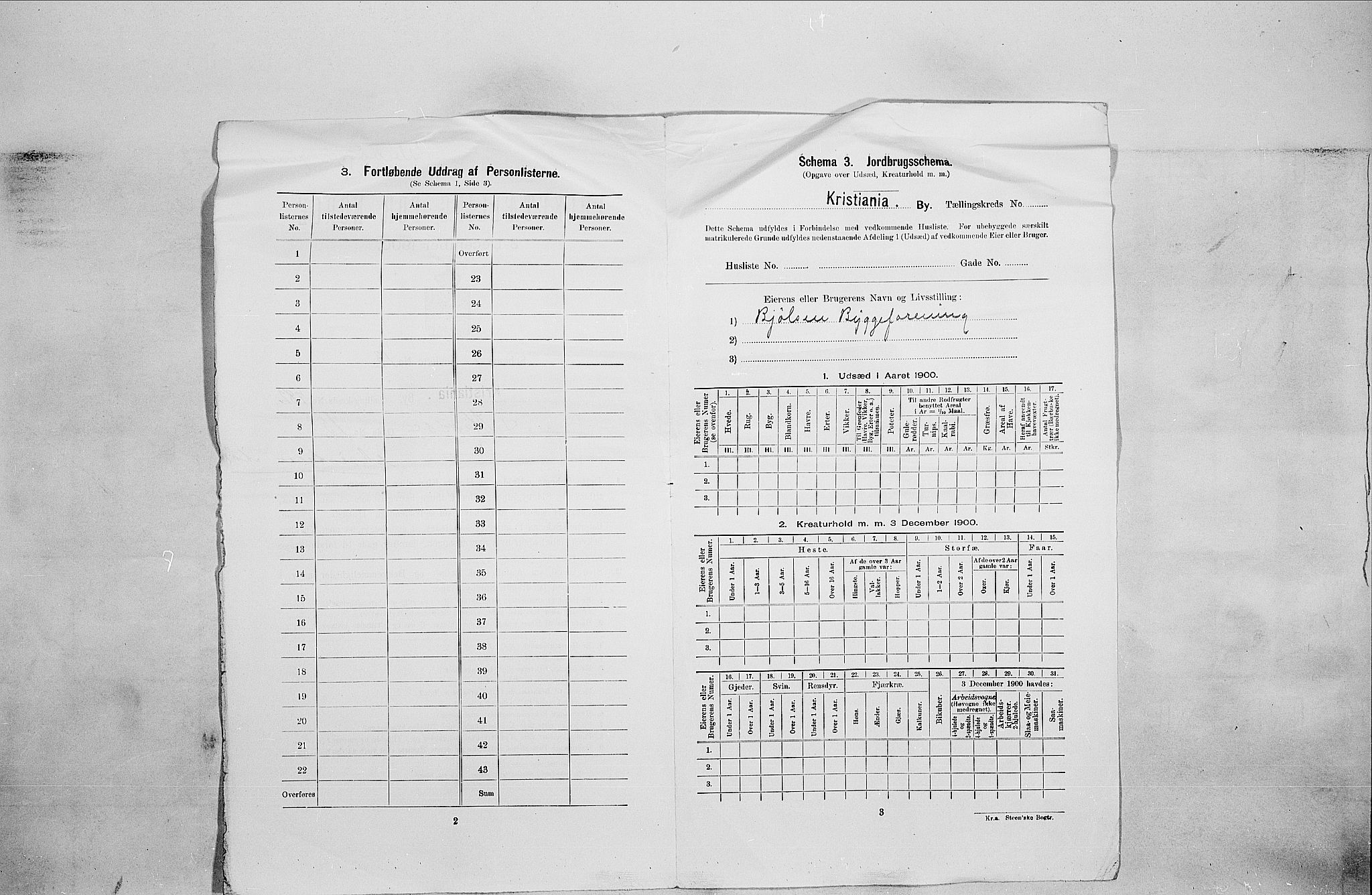 SAO, 1900 census for Kristiania, 1900, p. 59641