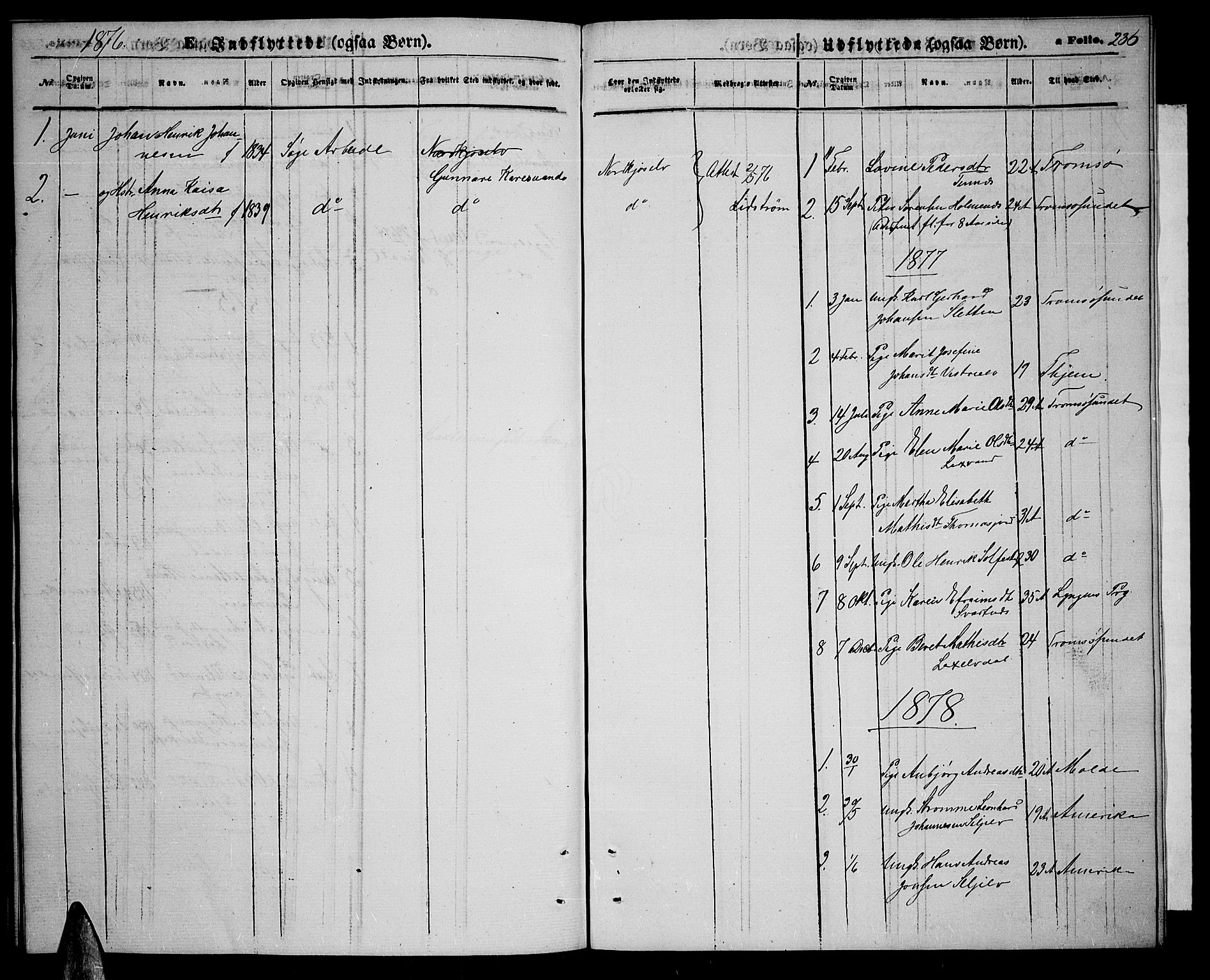 Balsfjord sokneprestembete, SATØ/S-1303/G/Ga/L0006klokker: Parish register (copy) no. 6, 1863-1878, p. 236