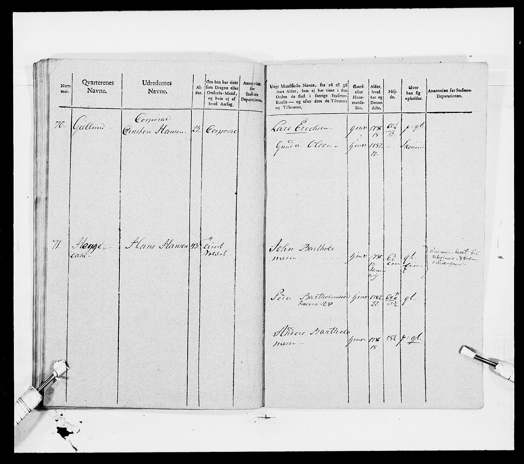 Generalitets- og kommissariatskollegiet, Det kongelige norske kommissariatskollegium, AV/RA-EA-5420/E/Eh/L0007: Akershusiske dragonregiment, 1800-1804, p. 438