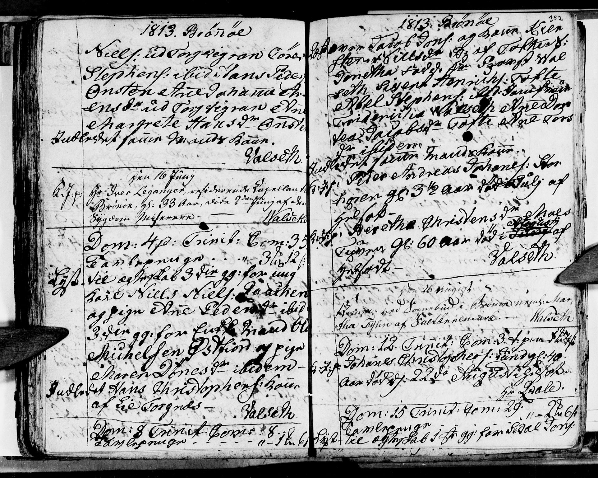 Ministerialprotokoller, klokkerbøker og fødselsregistre - Nordland, SAT/A-1459/813/L0209: Parish register (copy) no. 813C01, 1803-1821, p. 152