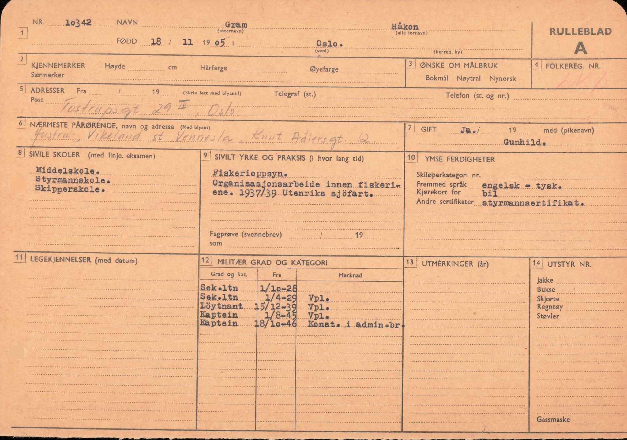 Forsvaret, Forsvarets overkommando/Luftforsvarsstaben, AV/RA-RAFA-4079/P/Pa/L0013: Personellmapper, 1905, p. 113