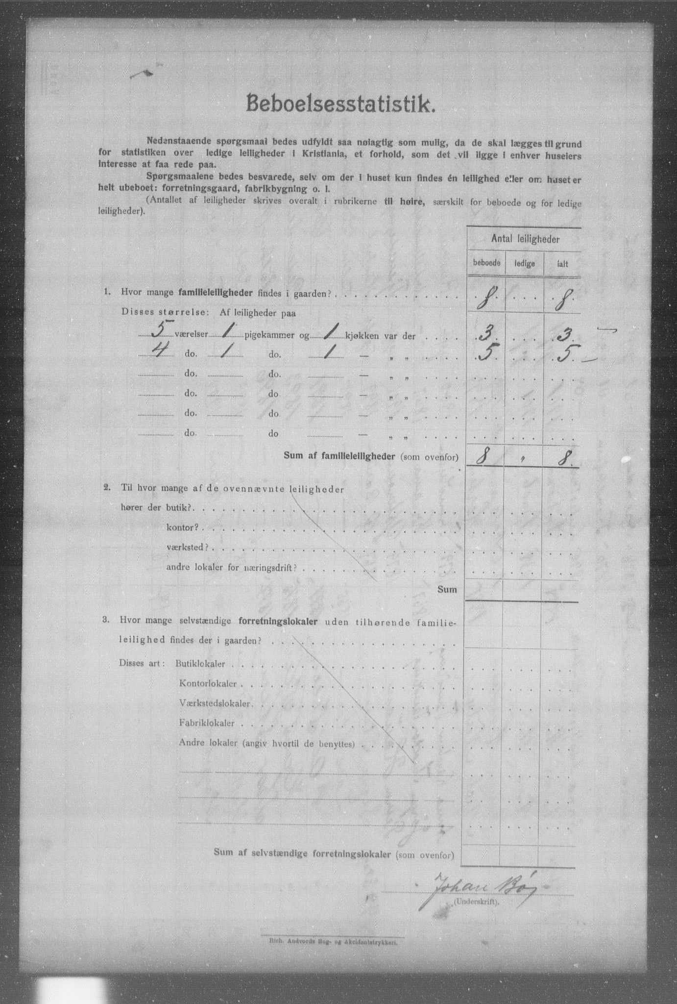 OBA, Municipal Census 1904 for Kristiania, 1904, p. 2662