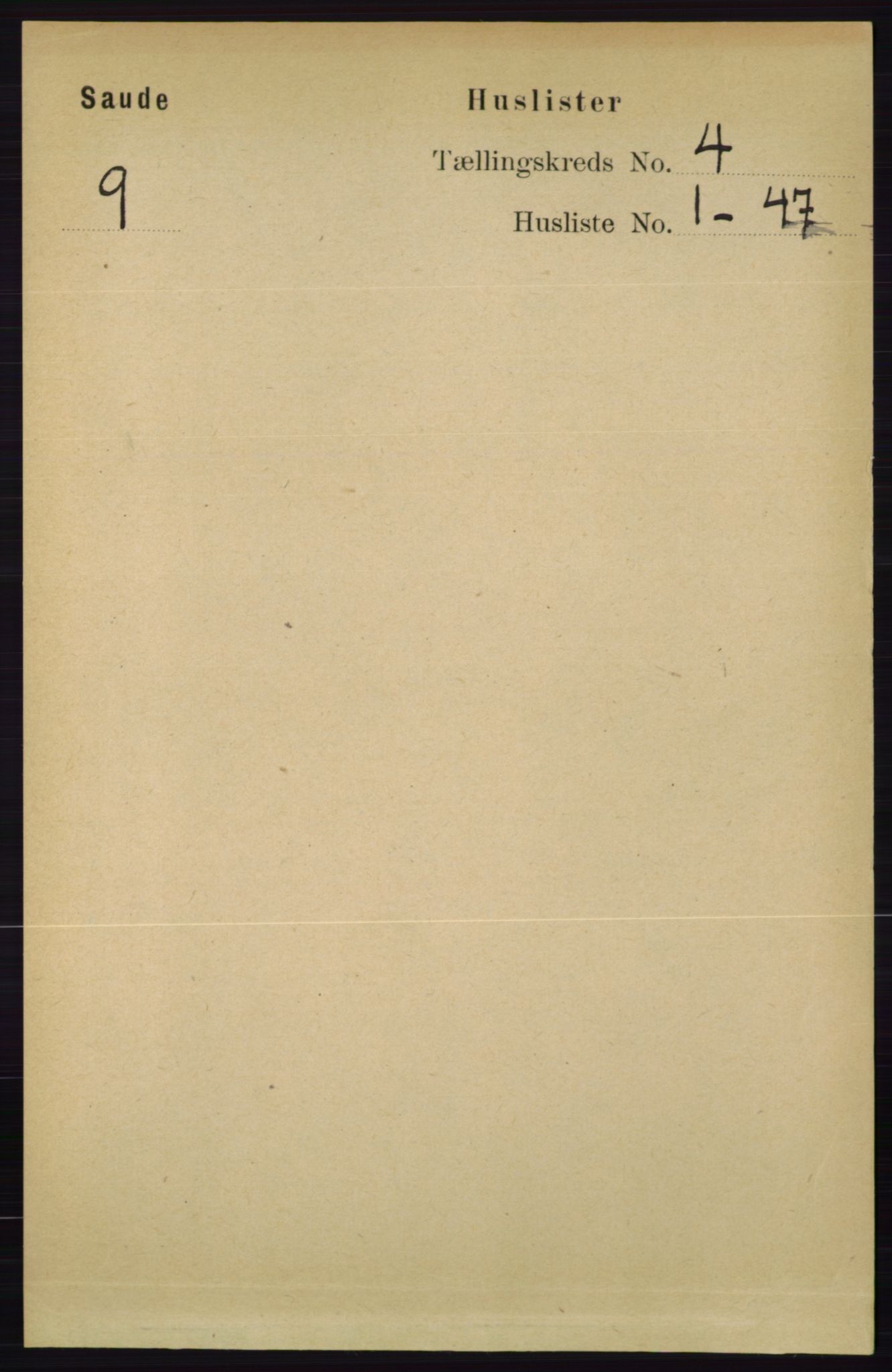 RA, 1891 census for 0822 Sauherad, 1891, p. 1046