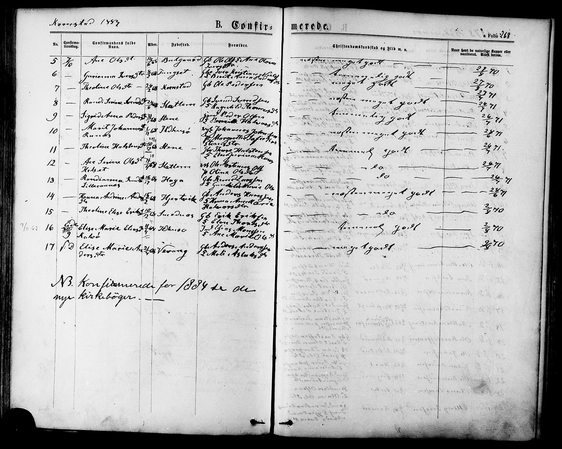 Ministerialprotokoller, klokkerbøker og fødselsregistre - Møre og Romsdal, AV/SAT-A-1454/568/L0806: Parish register (official) no. 568A12 /2, 1878-1884, p. 268