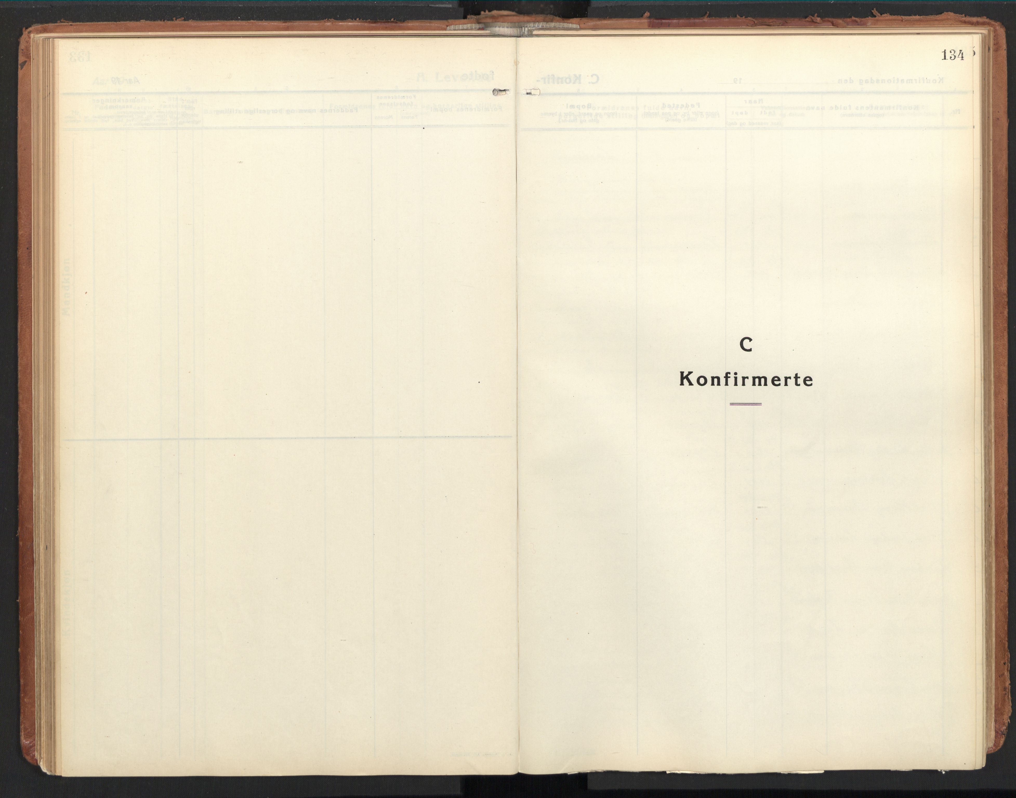Ministerialprotokoller, klokkerbøker og fødselsregistre - Nordland, SAT/A-1459/850/L0716: Curate's parish register no. 850B06, 1924-1938, p. 134