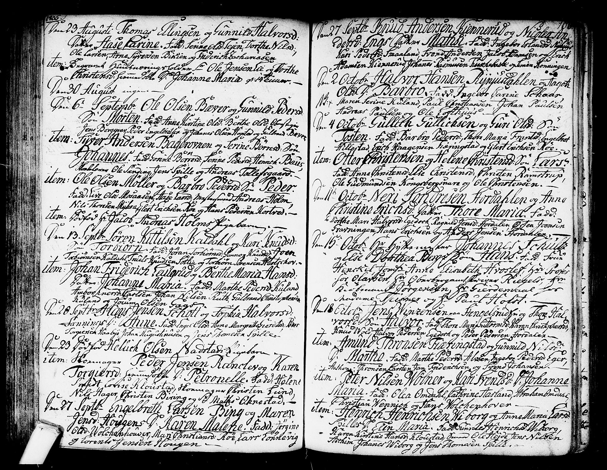 Kongsberg kirkebøker, SAKO/A-22/F/Fa/L0007: Parish register (official) no. I 7, 1795-1816, p. 106