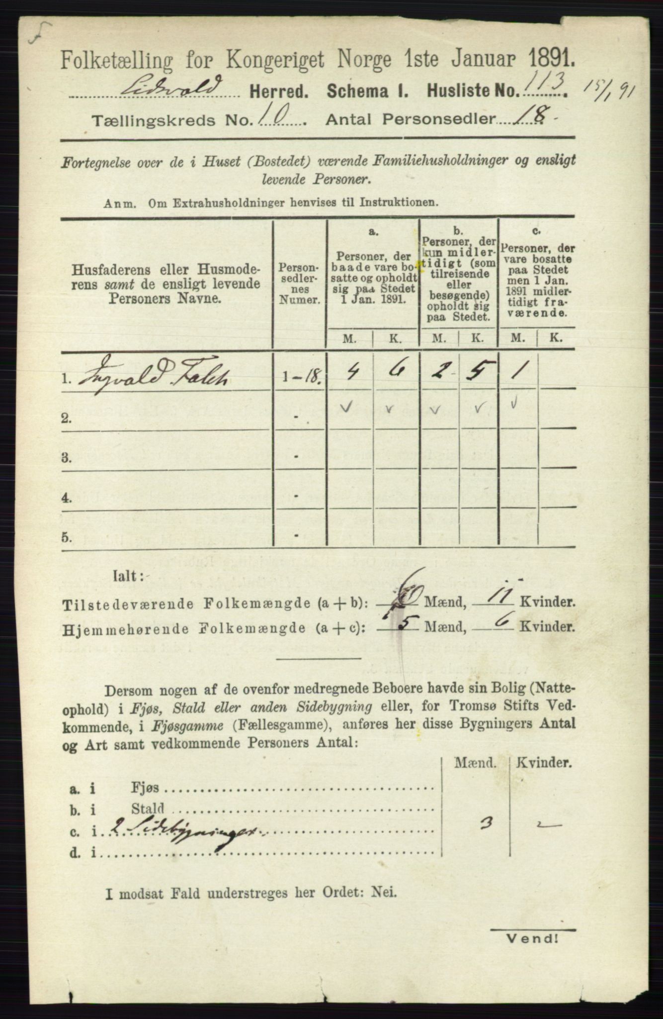 RA, 1891 census for 0237 Eidsvoll, 1891, p. 6792