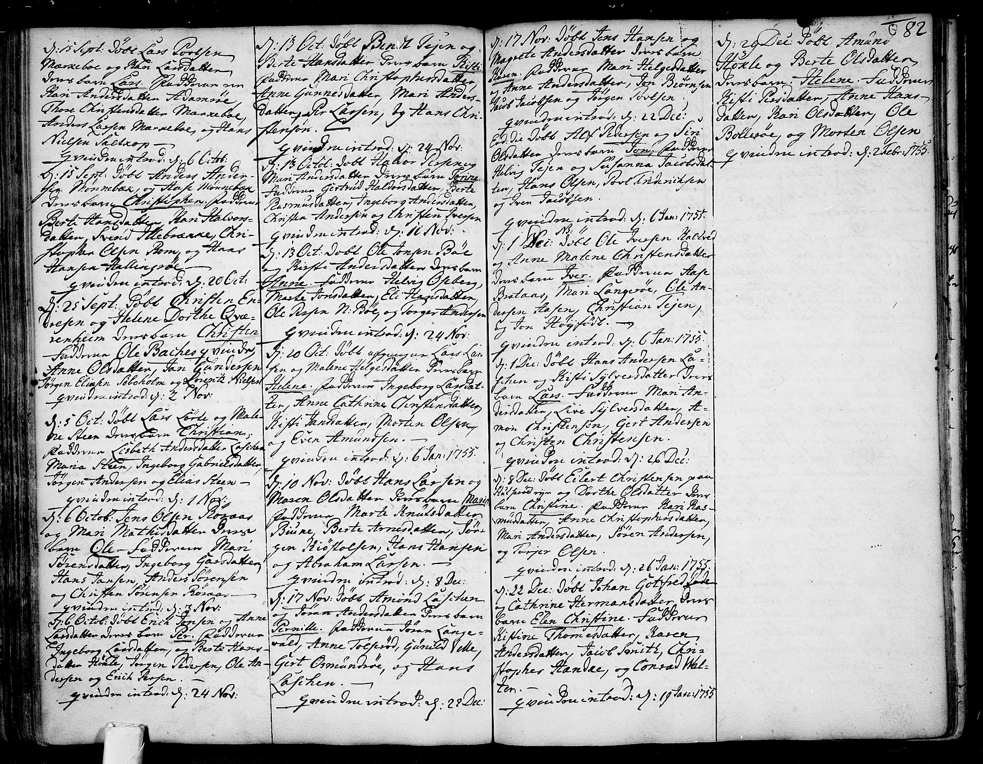 Sem kirkebøker, SAKO/A-5/F/Fb/L0001: Parish register (official) no. II 1, 1702-1764, p. 82