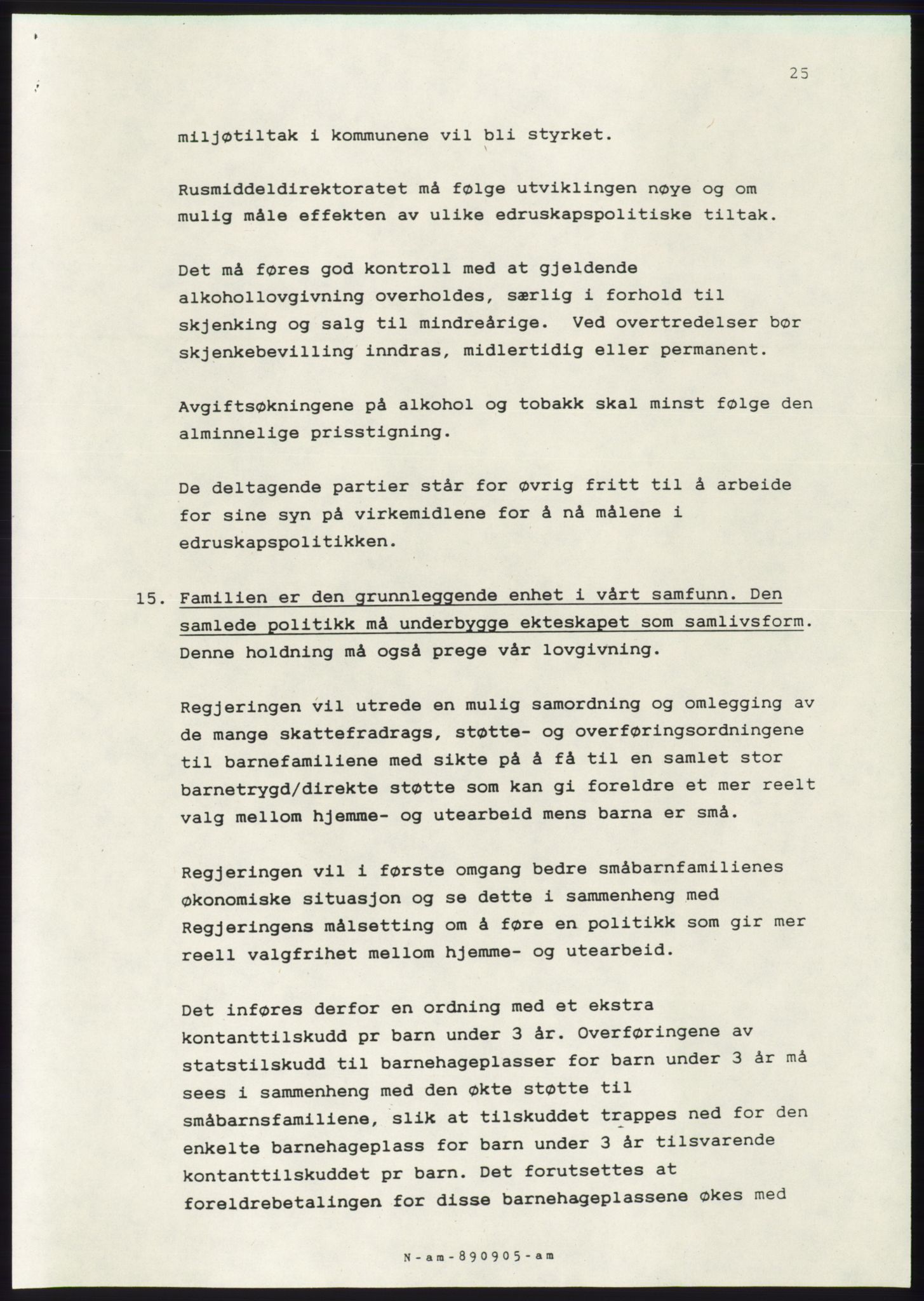 Forhandlingsmøtene 1989 mellom Høyre, KrF og Senterpartiet om dannelse av regjering, AV/RA-PA-0697/A/L0001: Forhandlingsprotokoll med vedlegg, 1989, p. 518