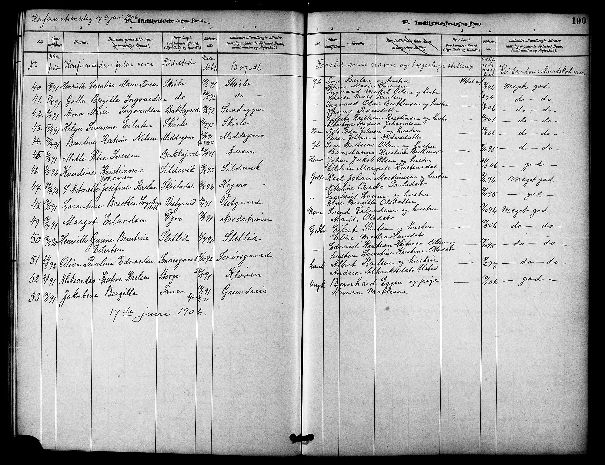 Tranøy sokneprestkontor, SATØ/S-1313/I/Ia/Iab/L0022klokker: Parish register (copy) no. 22, 1887-1912, p. 190