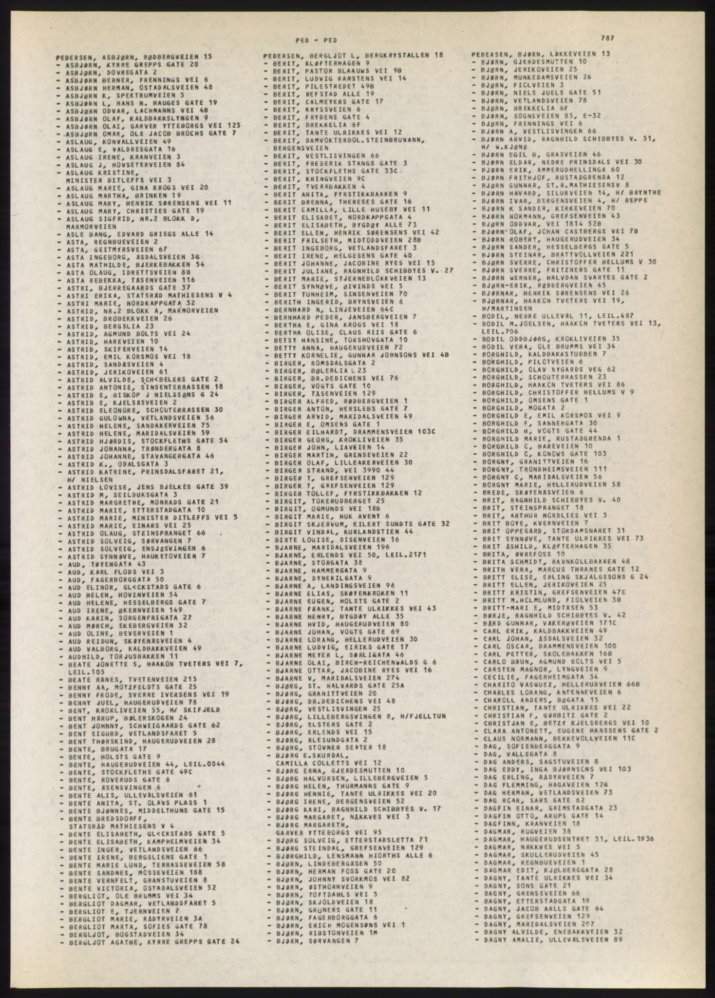 Kristiania/Oslo adressebok, PUBL/-, 1980-1981, p. 787