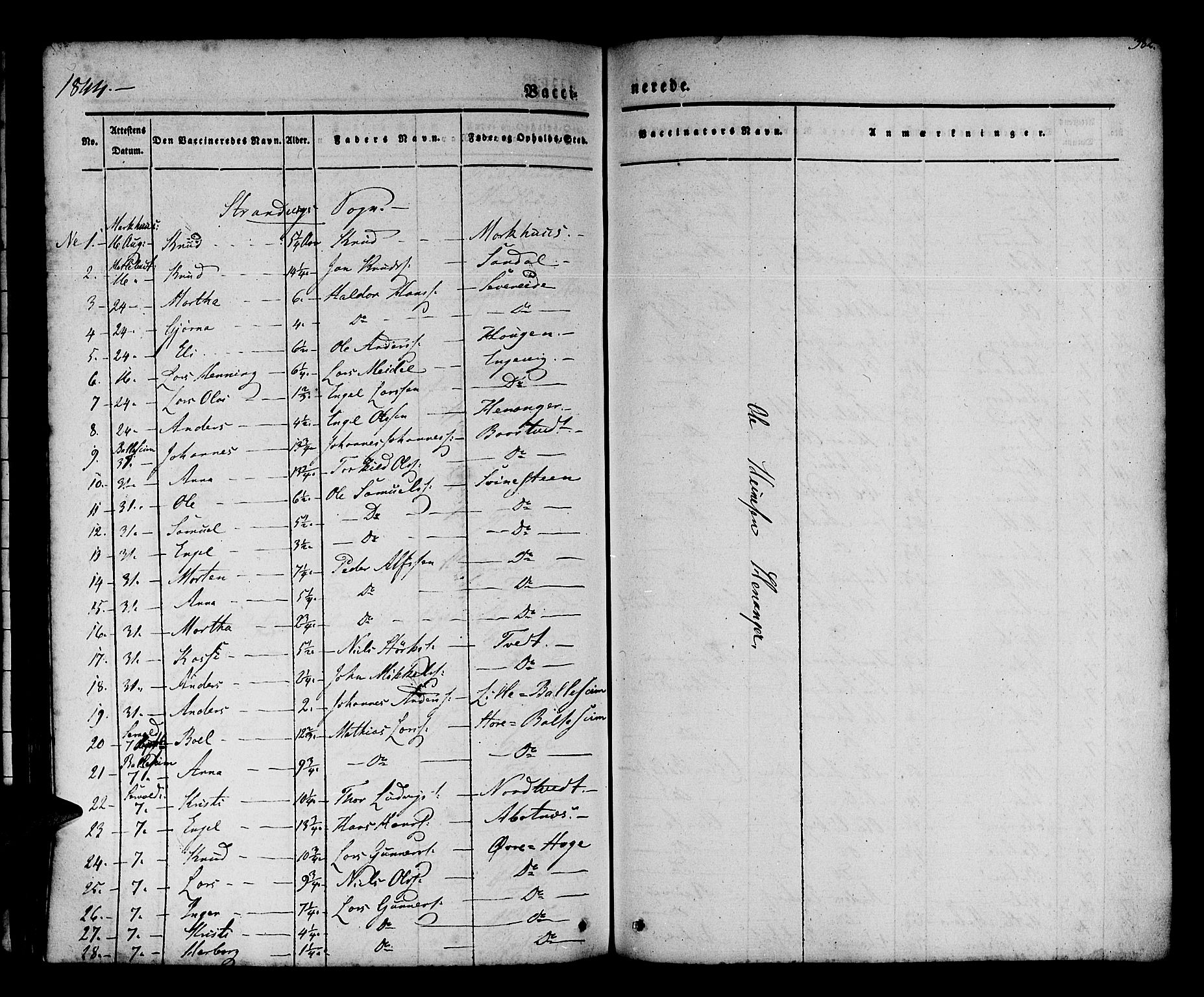 Os sokneprestembete, AV/SAB-A-99929: Parish register (official) no. A 15, 1839-1851, p. 382