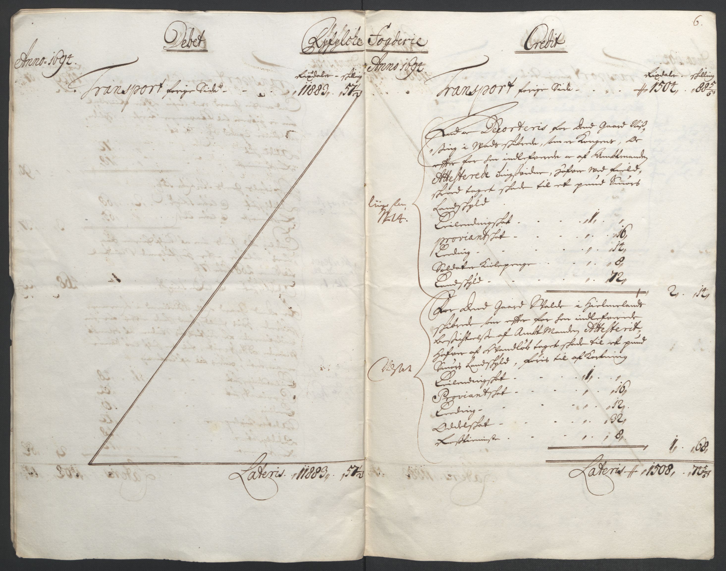 Rentekammeret inntil 1814, Reviderte regnskaper, Fogderegnskap, AV/RA-EA-4092/R47/L2857: Fogderegnskap Ryfylke, 1694-1696, p. 9