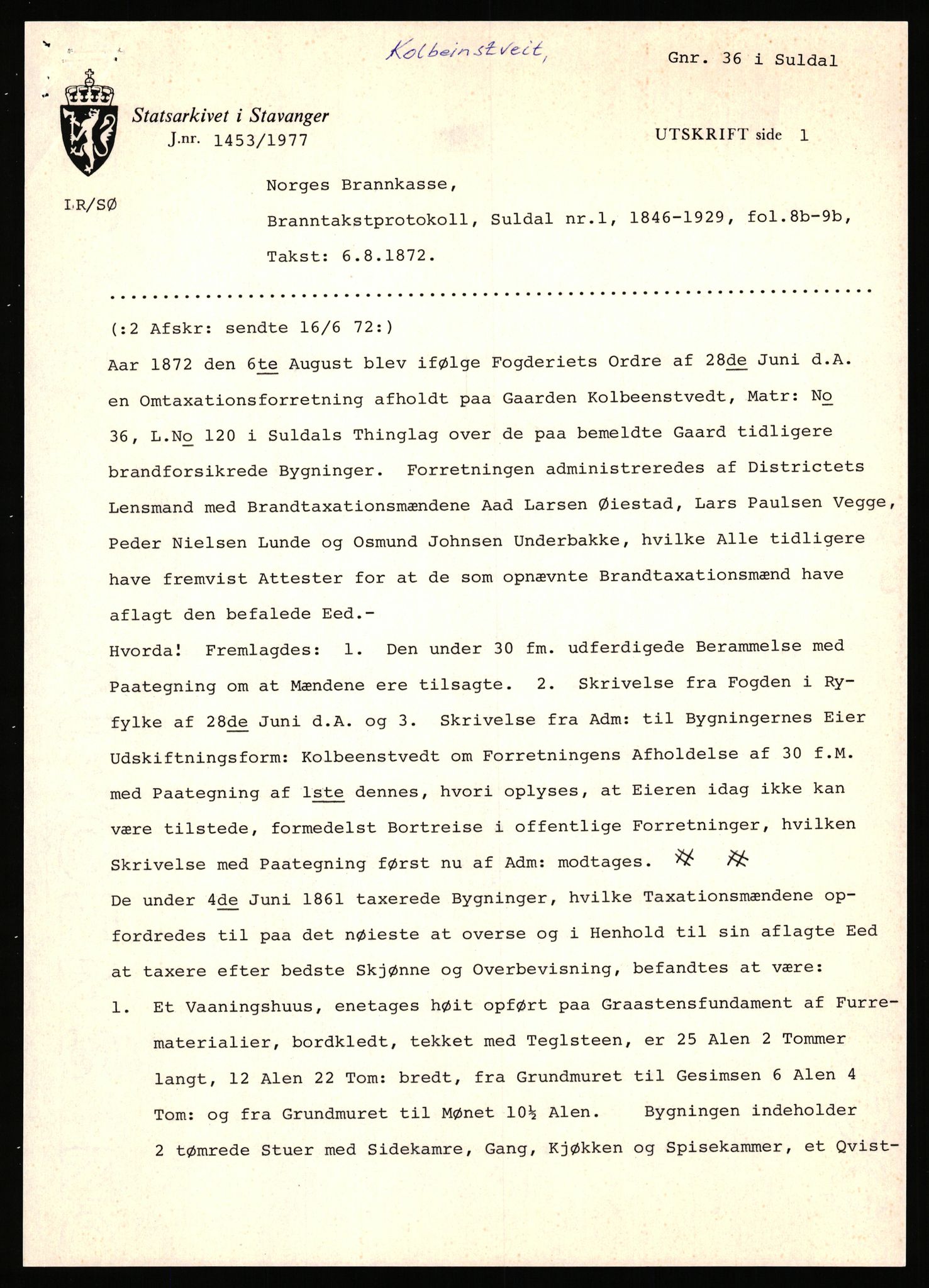 Statsarkivet i Stavanger, SAST/A-101971/03/Y/Yj/L0048: Avskrifter sortert etter gårdsnavn: Kluge - Kristianslyst, 1750-1930, p. 114