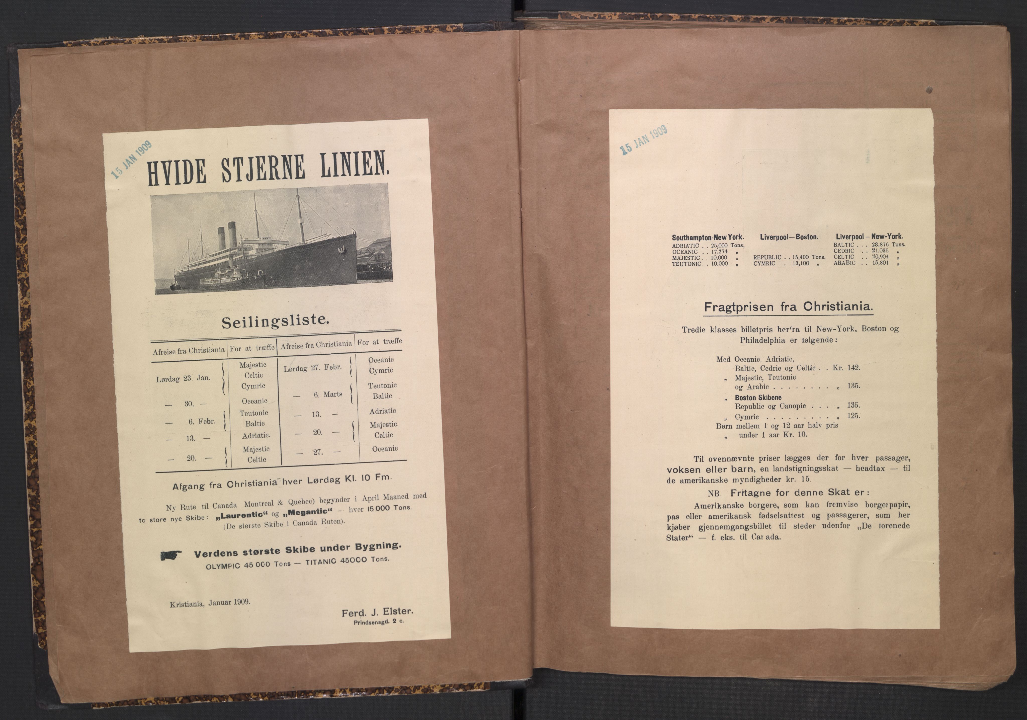 White Star-linjen, AV/SAO-PAO-0201/D/Dc/L0001: Utklippingsbok, 1909-1924, p. 5