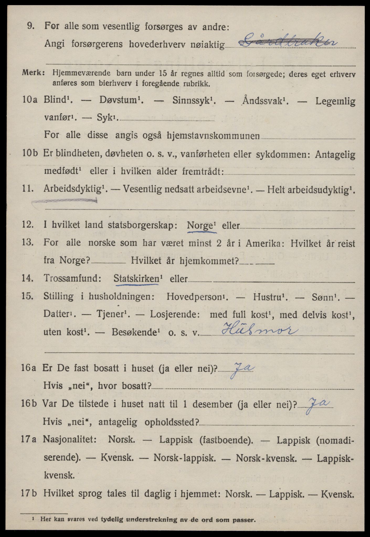 SAT, 1920 census for Budal, 1920, p. 393