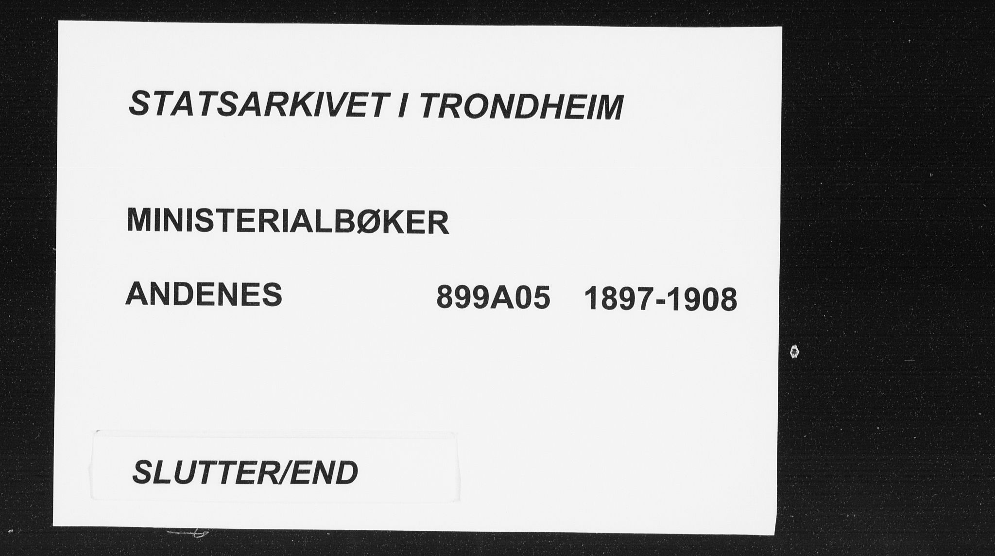 Ministerialprotokoller, klokkerbøker og fødselsregistre - Nordland, AV/SAT-A-1459/899/L1437: Parish register (official) no. 899A05, 1897-1908