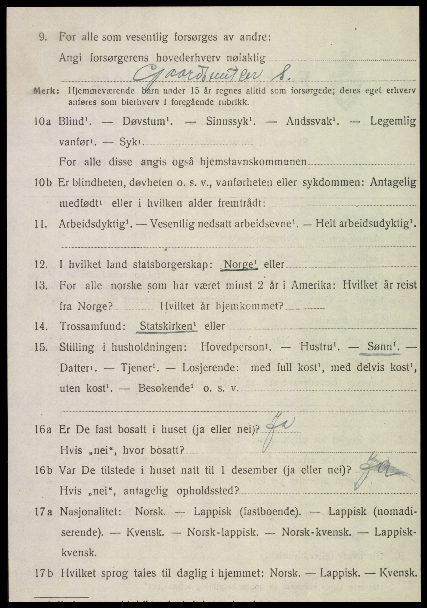 SAT, 1920 census for Røra, 1920, p. 1524