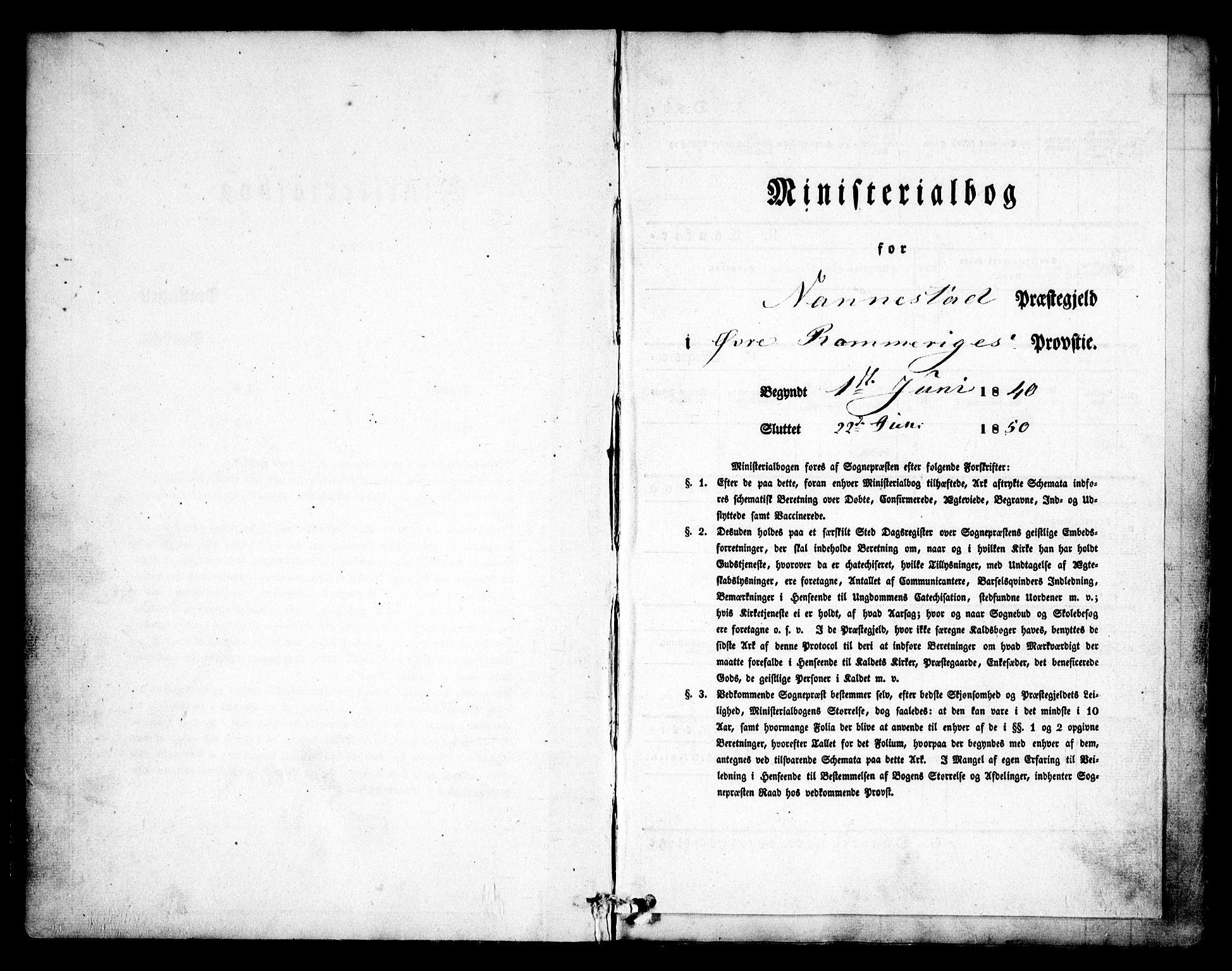 Nannestad prestekontor Kirkebøker, SAO/A-10414a/F/Fa/L0010: Parish register (official) no. I 10, 1840-1850