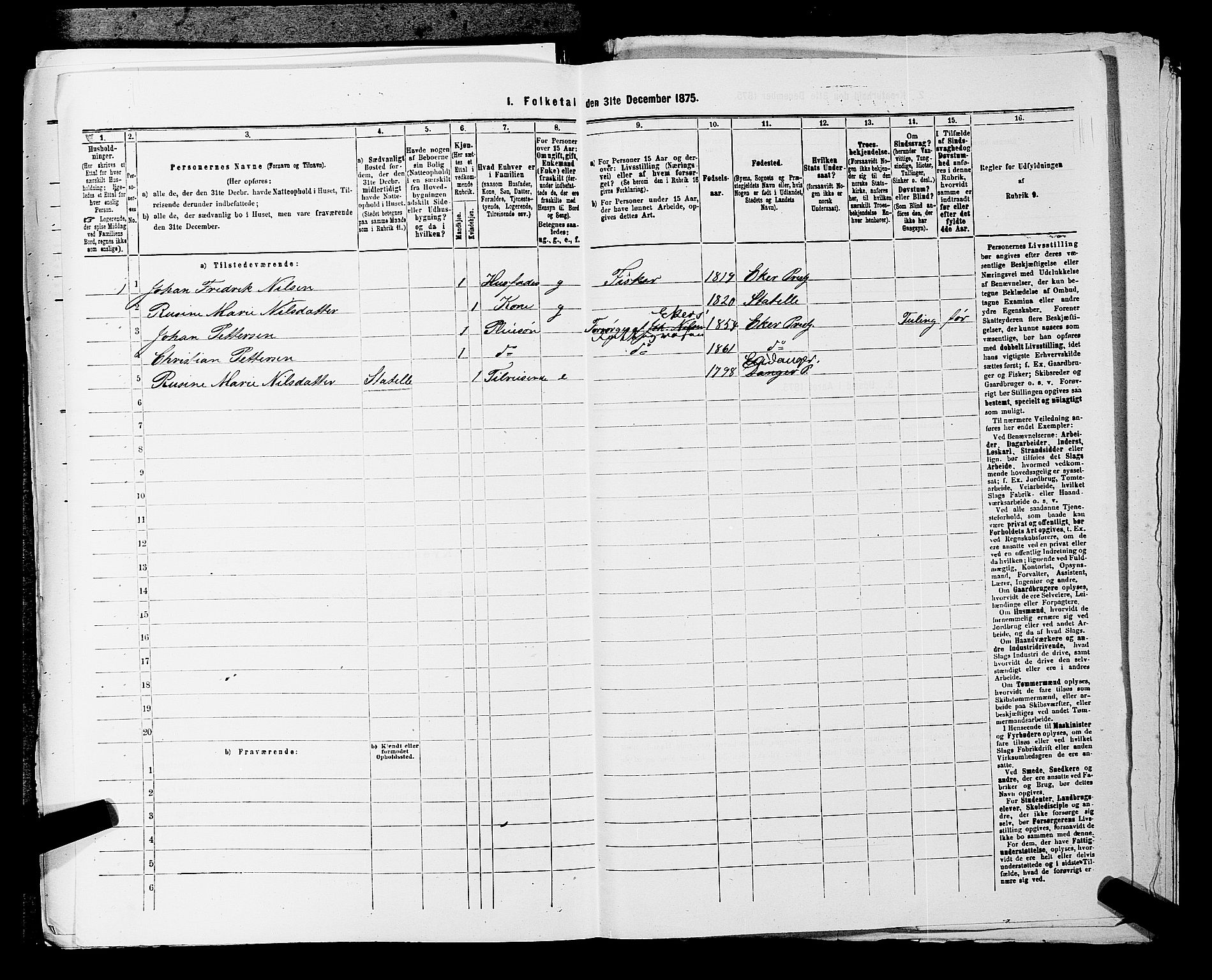 SAKO, 1875 census for 0816P Sannidal, 1875, p. 2102