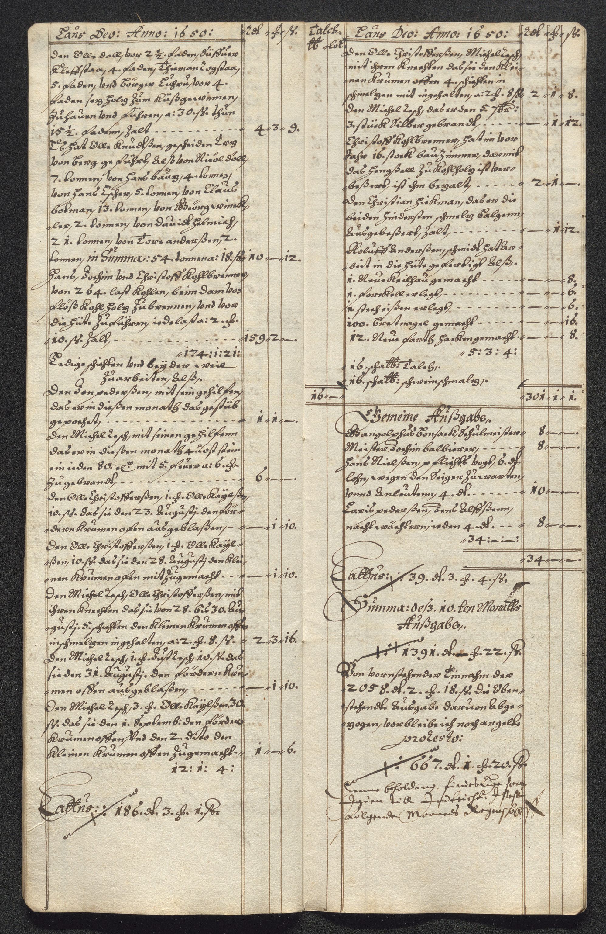 Kongsberg Sølvverk 1623-1816, AV/SAKO-EA-3135/001/D/Dc/Dcd/L0024: Utgiftsregnskap for gruver m.m. , 1650, p. 503