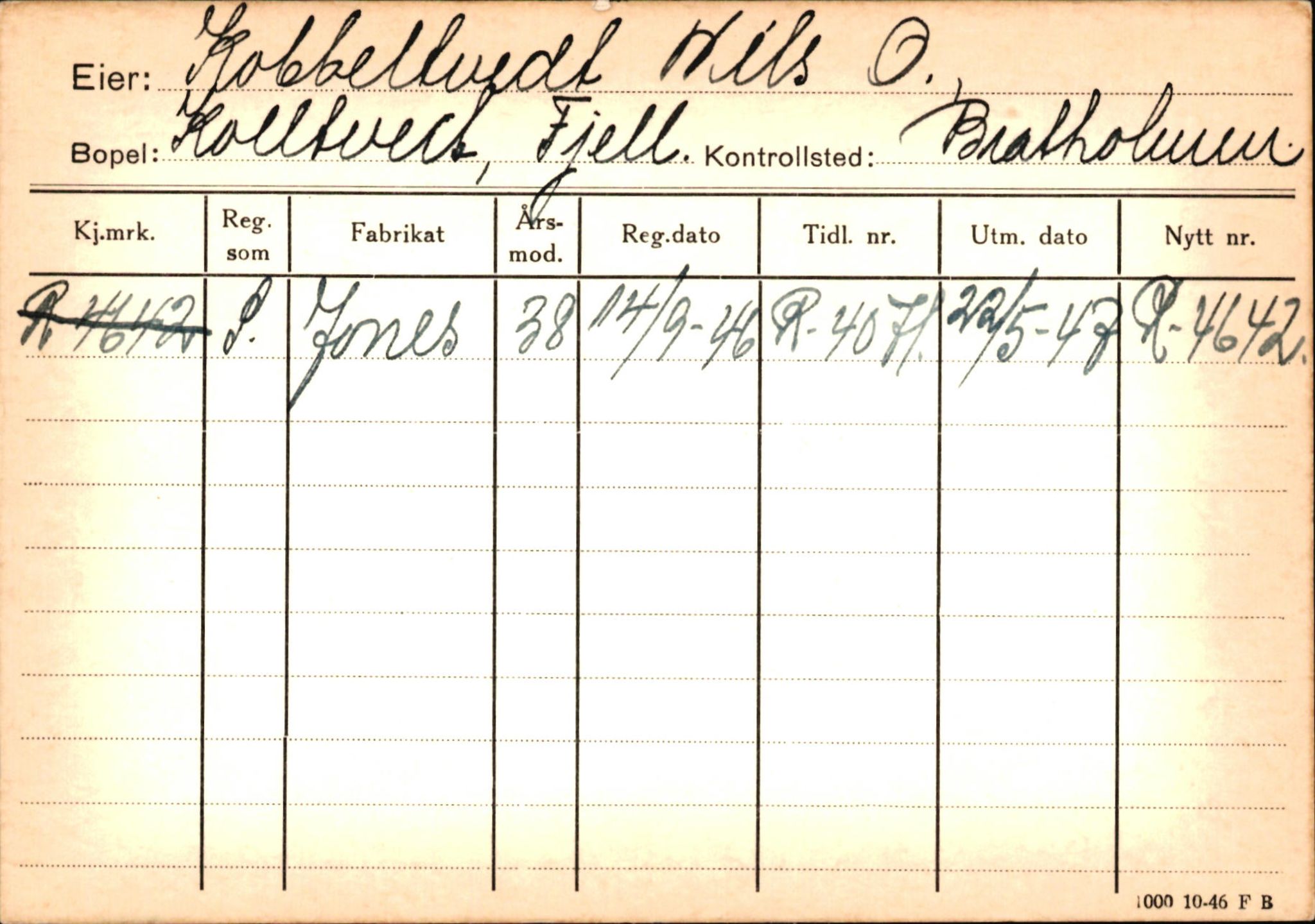 Statens vegvesen, Hordaland vegkontor, AV/SAB-A-5201/2/Ha/L0030: R-eierkort K, 1920-1971, p. 29