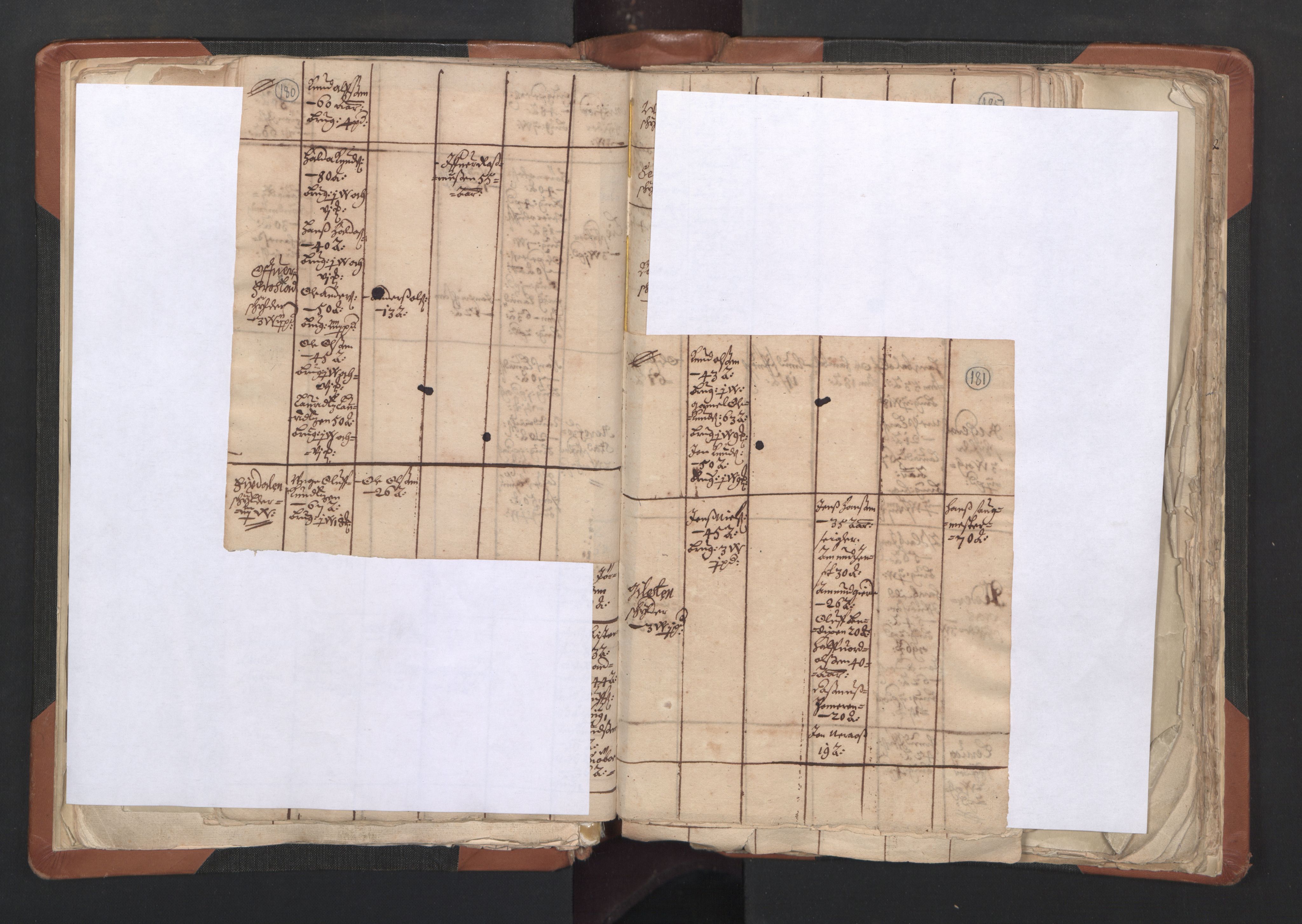 RA, Vicar's Census 1664-1666, no. 27: Romsdal deanery, 1664-1666, p. 180-181