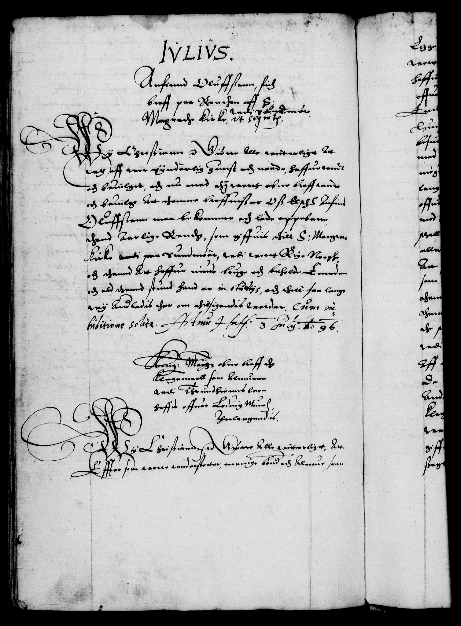 Danske Kanselli 1572-1799, RA/EA-3023/F/Fc/Fca/Fcaa/L0002: Norske registre (mikrofilm), 1588-1596, p. 282b