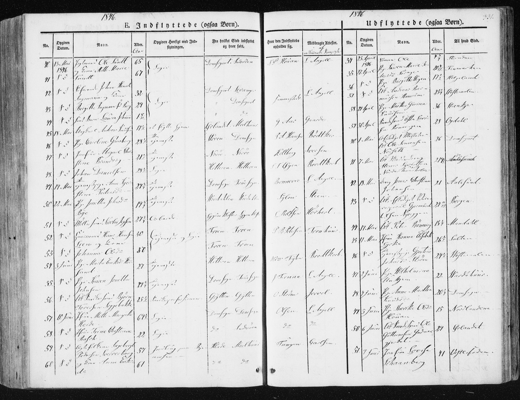 Ministerialprotokoller, klokkerbøker og fødselsregistre - Sør-Trøndelag, AV/SAT-A-1456/602/L0110: Parish register (official) no. 602A08, 1840-1854, p. 331