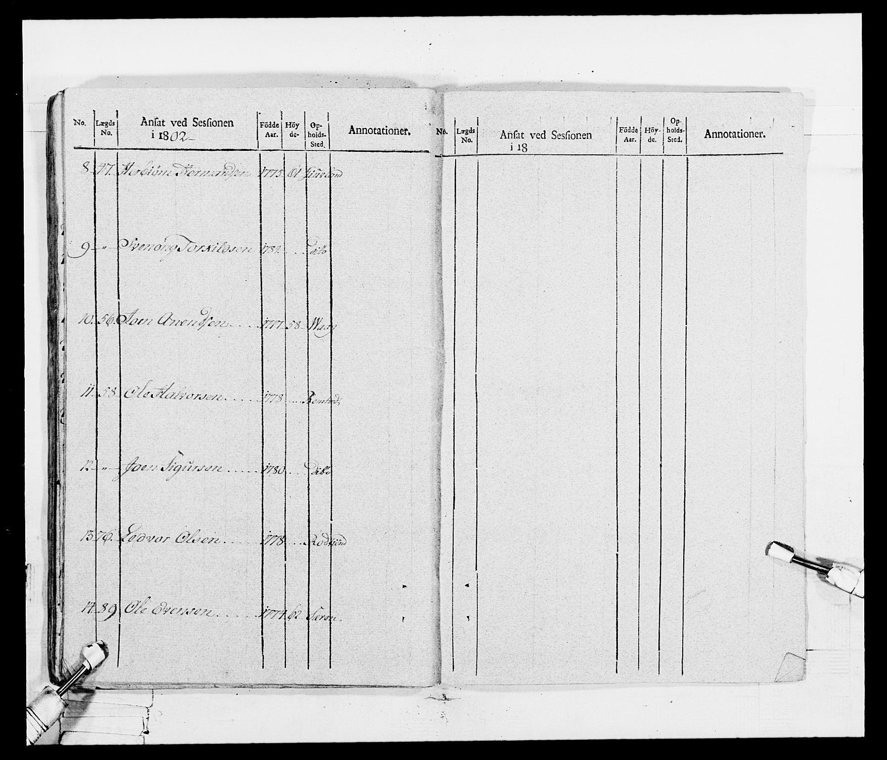 Generalitets- og kommissariatskollegiet, Det kongelige norske kommissariatskollegium, AV/RA-EA-5420/E/Eh/L0115: Telemarkske nasjonale infanteriregiment, 1802-1805, p. 384