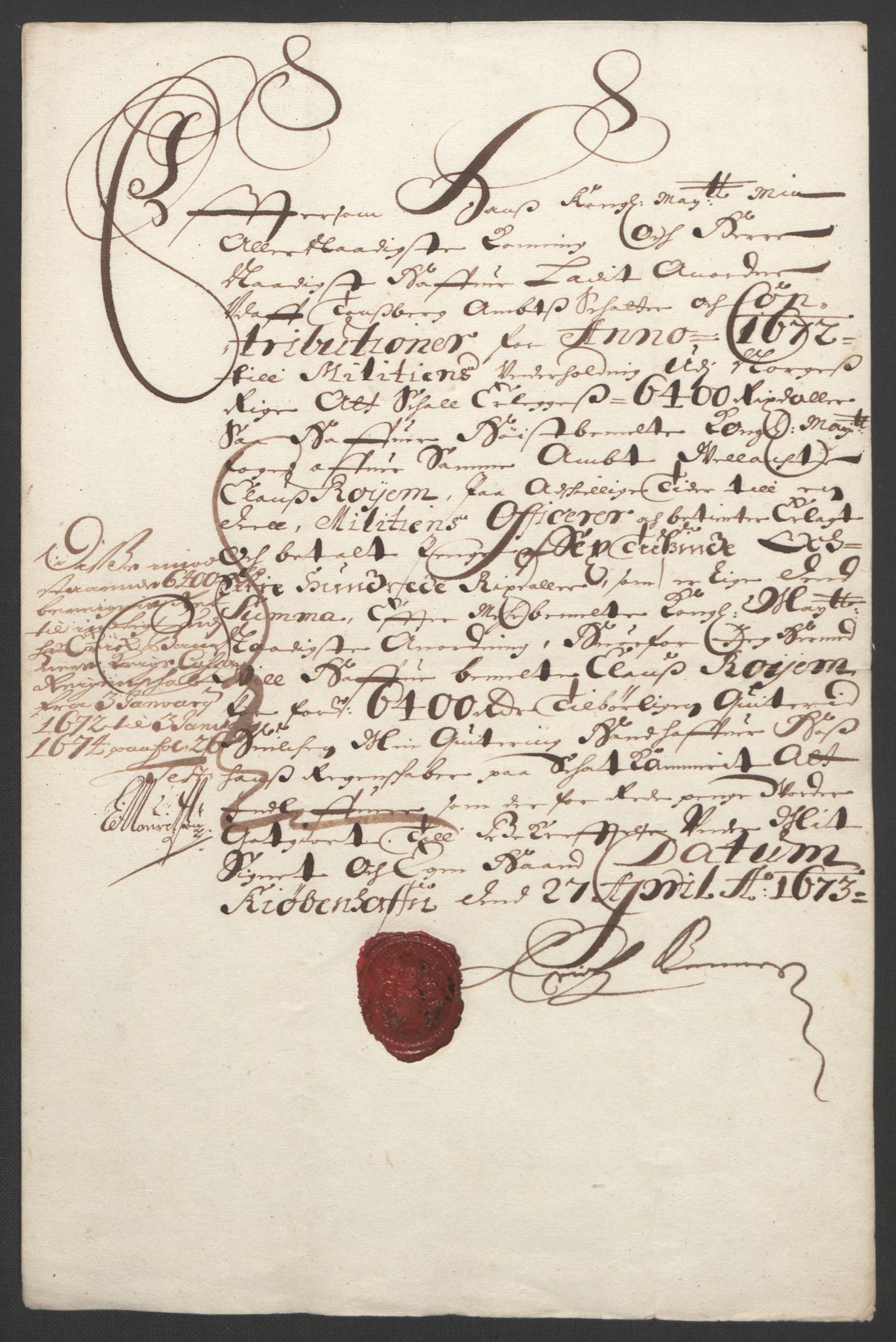 Rentekammeret inntil 1814, Reviderte regnskaper, Fogderegnskap, RA/EA-4092/R32/L1842: Fogderegnskap Jarlsberg grevskap, 1664-1673, p. 210