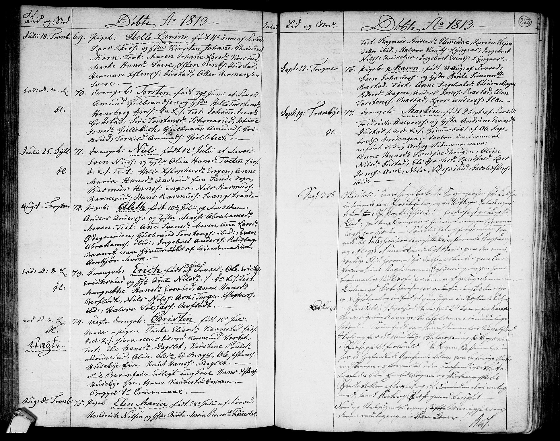 Lier kirkebøker, SAKO/A-230/F/Fa/L0007: Parish register (official) no. I 7, 1794-1813, p. 252