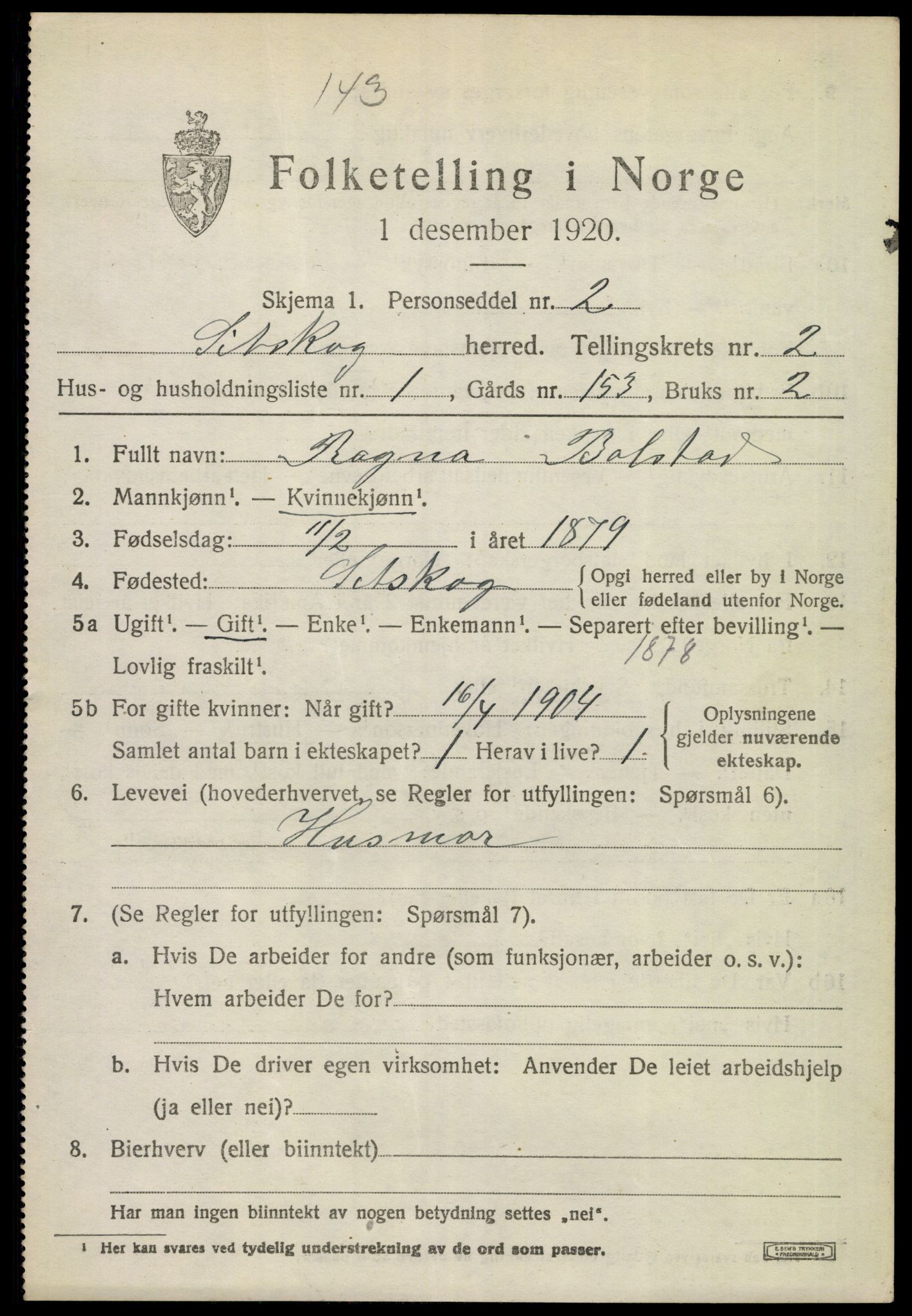 SAO, 1920 census for Setskog, 1920, p. 930