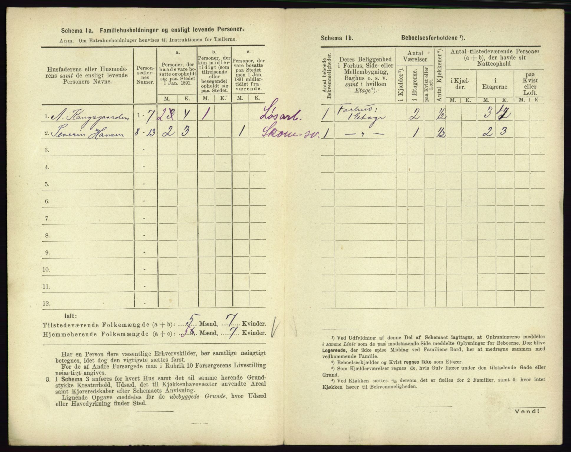 RA, 1891 census for 0604 Kongsberg, 1891, p. 1236