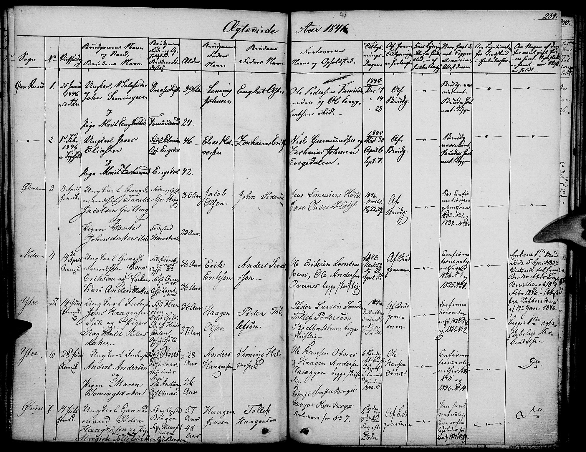 Rendalen prestekontor, AV/SAH-PREST-054/H/Ha/Haa/L0004: Parish register (official) no. 4, 1829-1852, p. 239