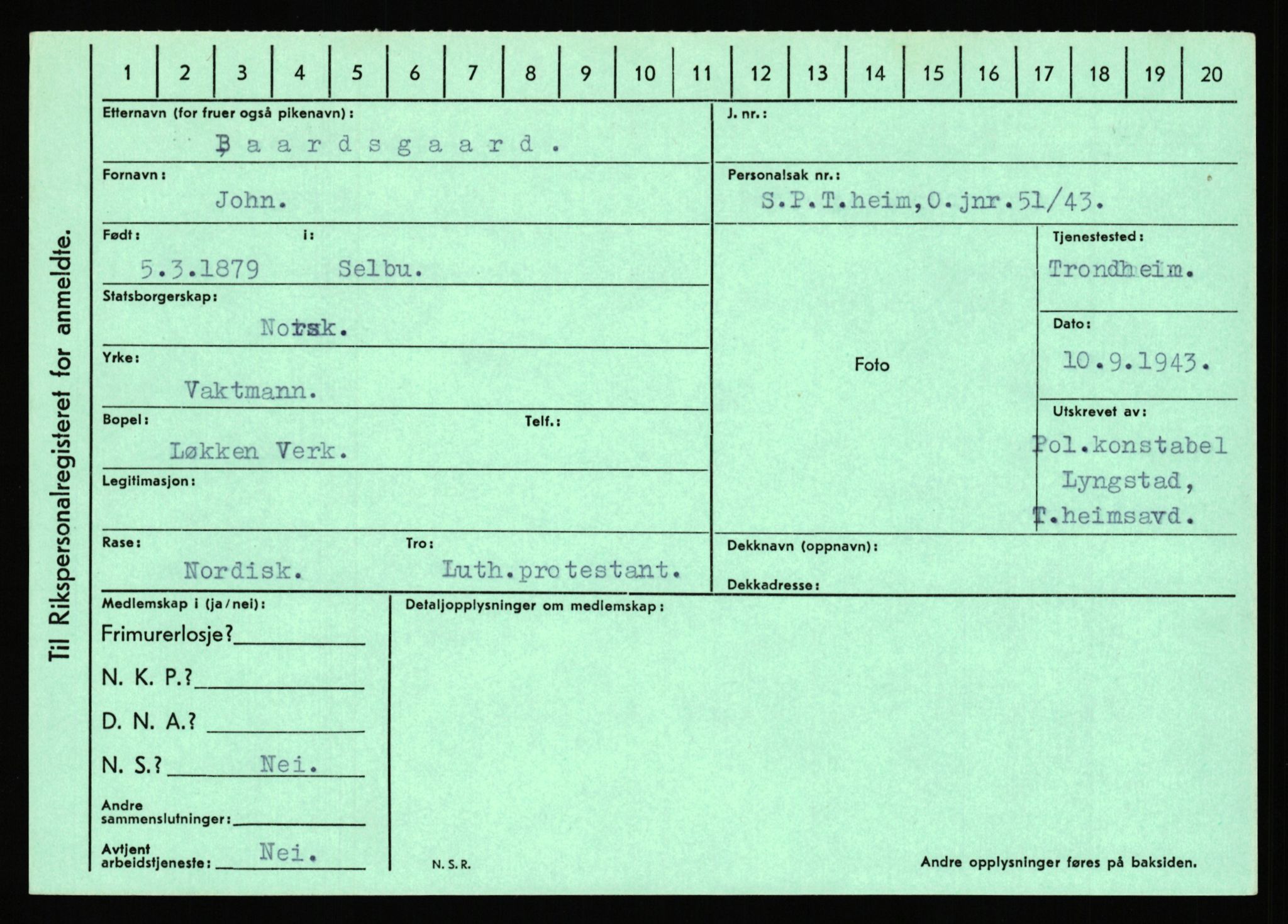 Statspolitiet - Hovedkontoret / Osloavdelingen, AV/RA-S-1329/C/Ca/L0002: Arneberg - Brand, 1943-1945, p. 877