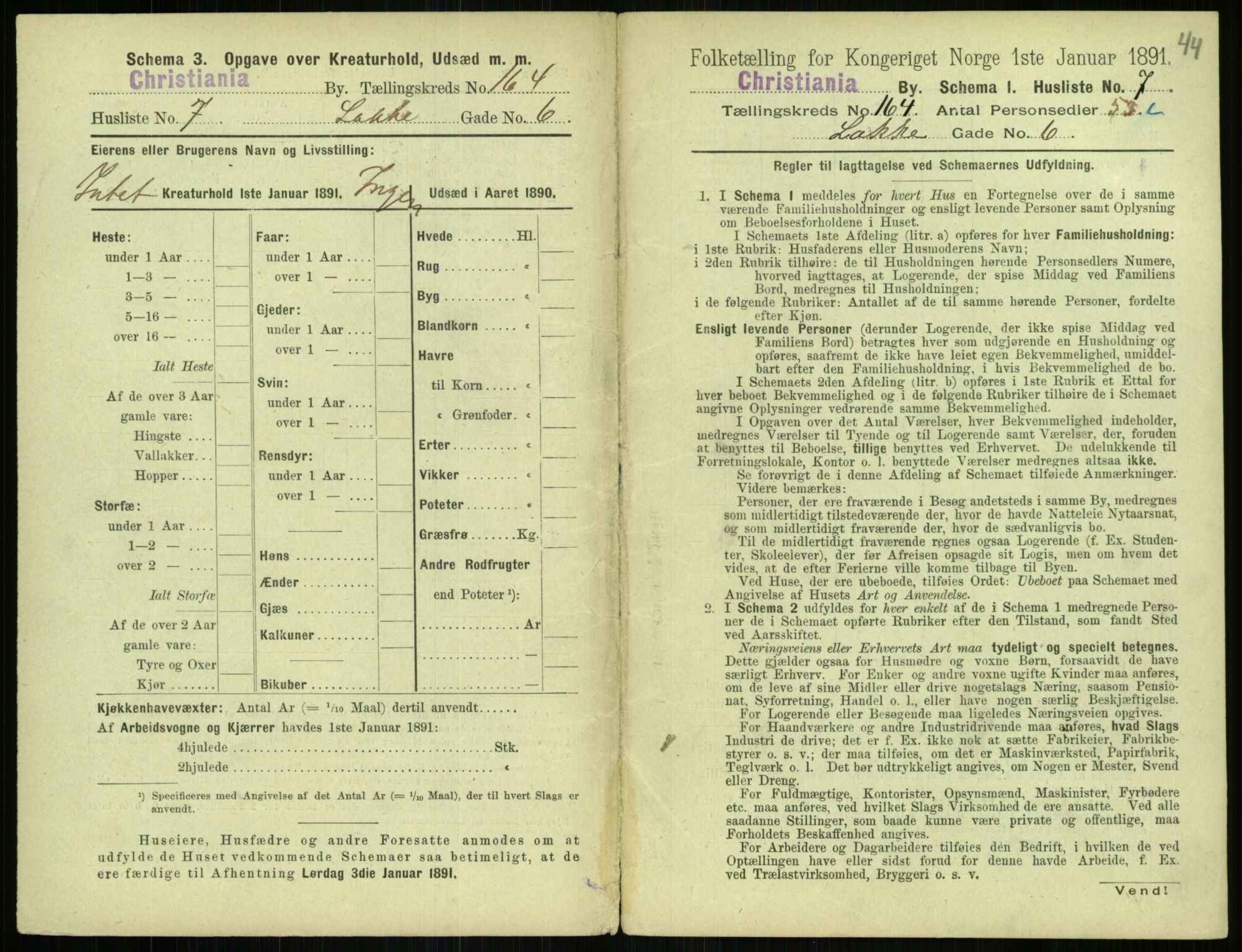 RA, 1891 census for 0301 Kristiania, 1891, p. 94376