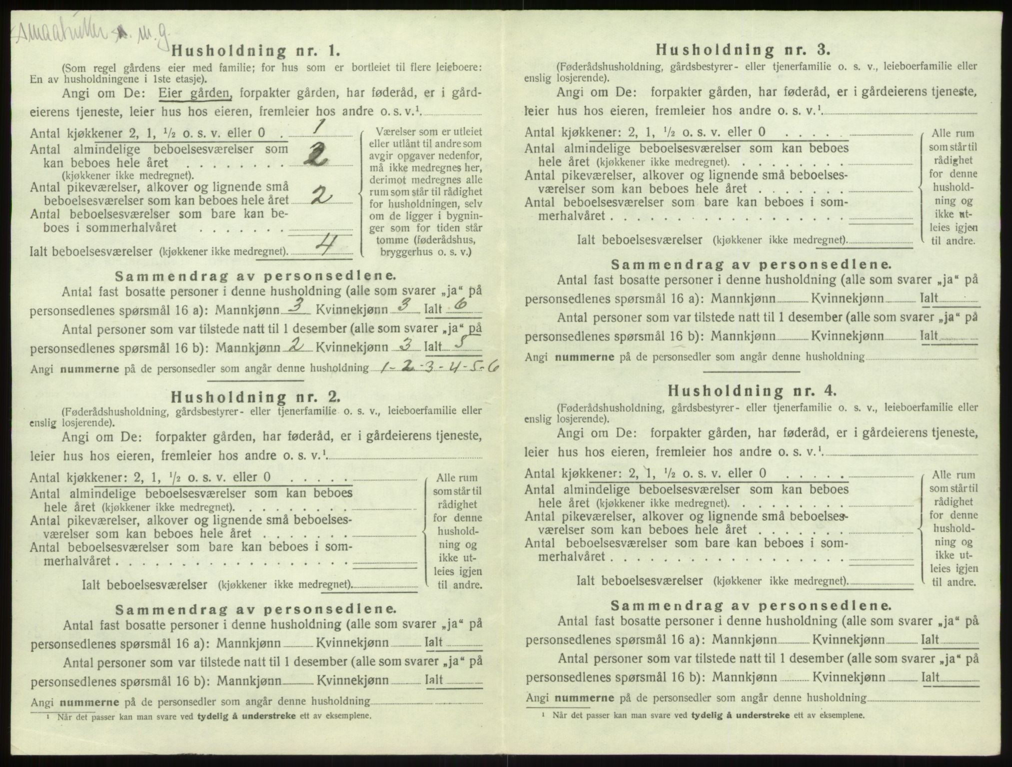 SAB, 1920 census for Kyrkjebø, 1920, p. 508