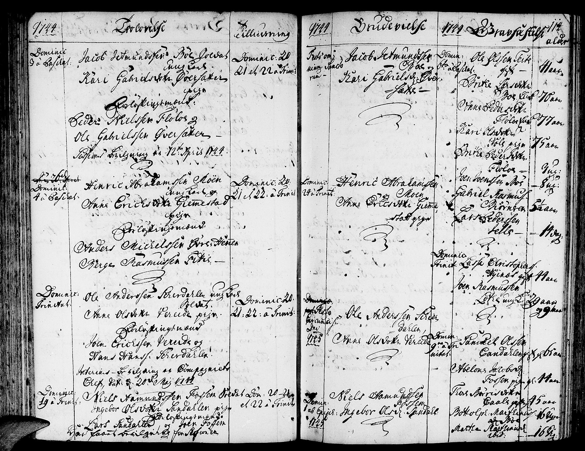 Gloppen sokneprestembete, SAB/A-80101/H/Haa/Haaa/L0003: Parish register (official) no. A 3, 1739-1757, p. 114