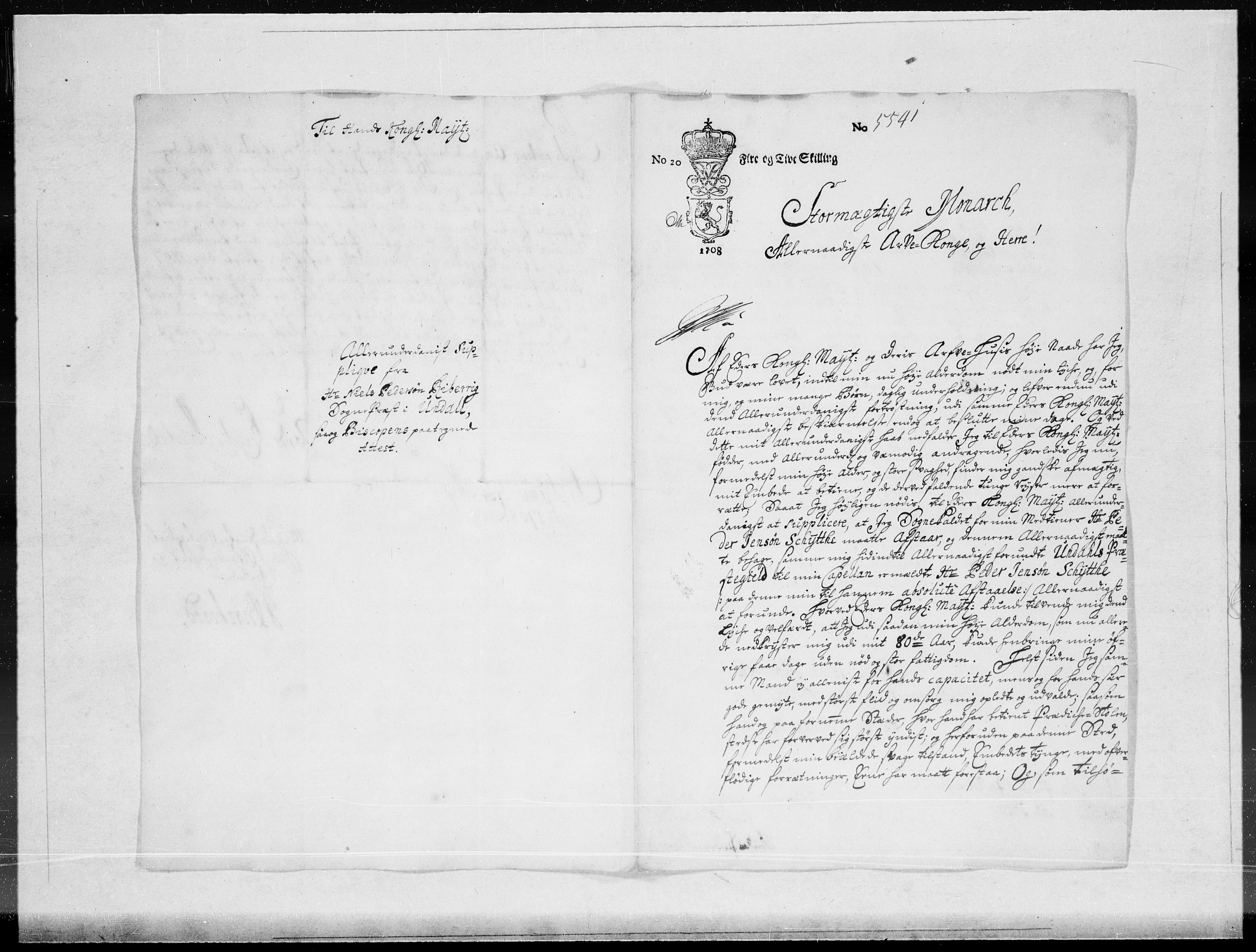 Danske Kanselli 1572-1799, AV/RA-EA-3023/F/Fc/Fcc/Fcca/L0066: Norske innlegg 1572-1799, 1708, p. 218