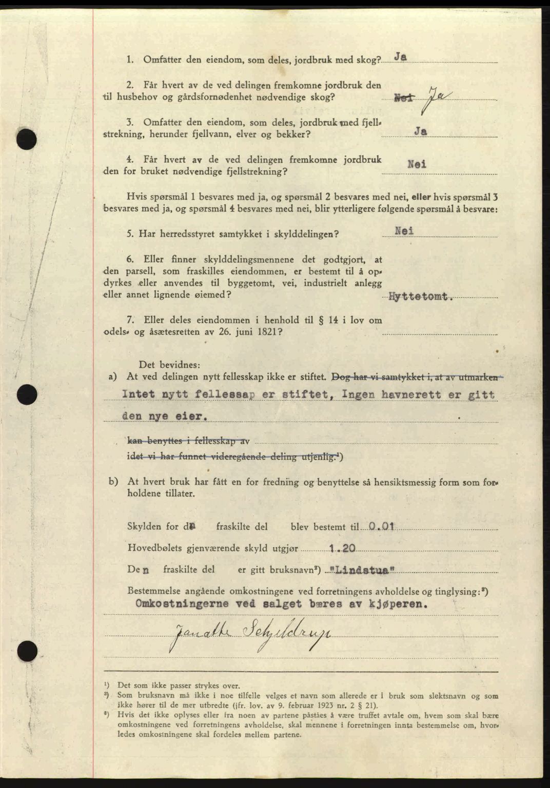 Salten sorenskriveri, SAT/A-4578/1/2/2C: Mortgage book no. A14-15, 1943-1945, Diary no: : 2335/1944