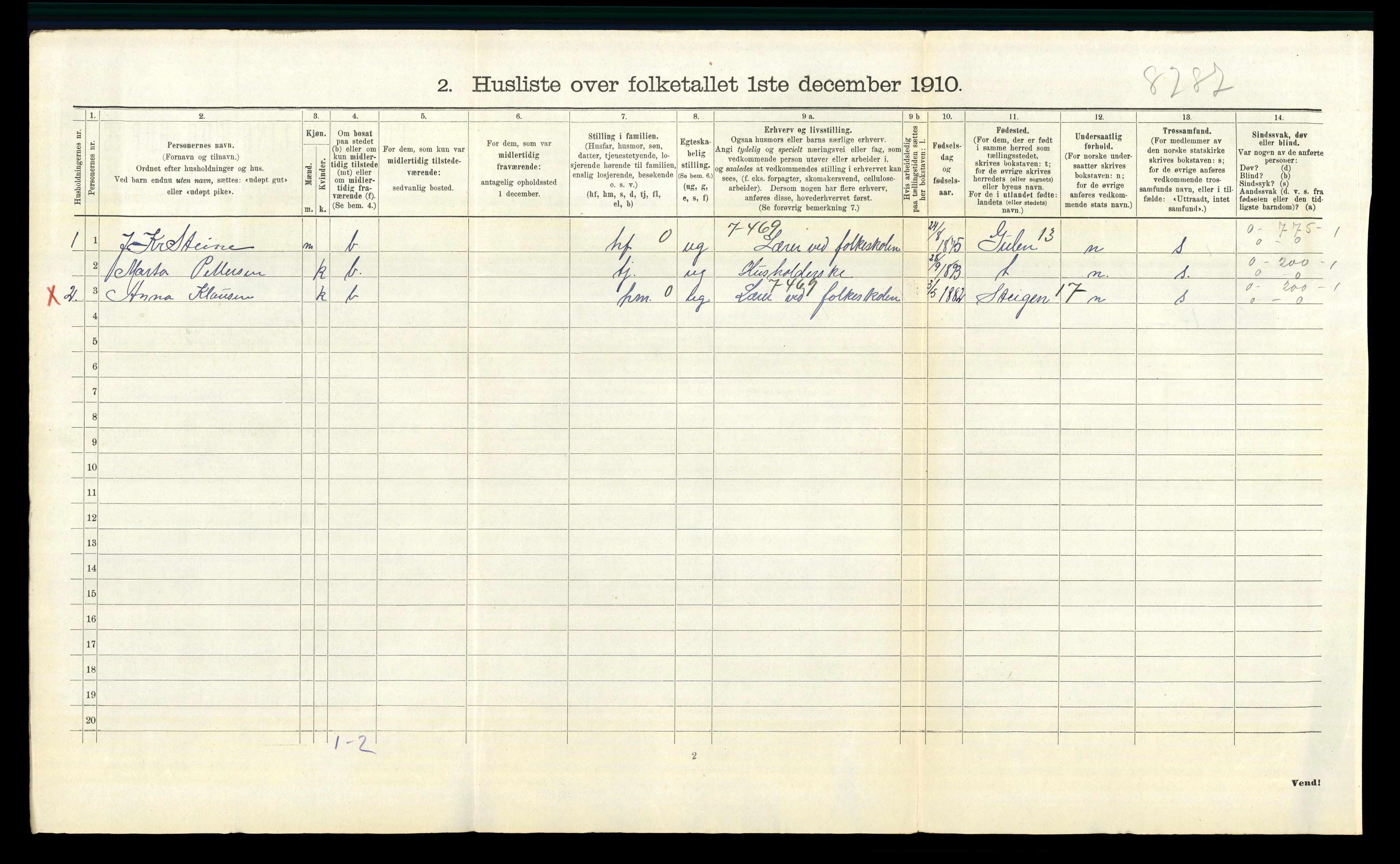 RA, 1910 census for Hvaler, 1910, p. 1171