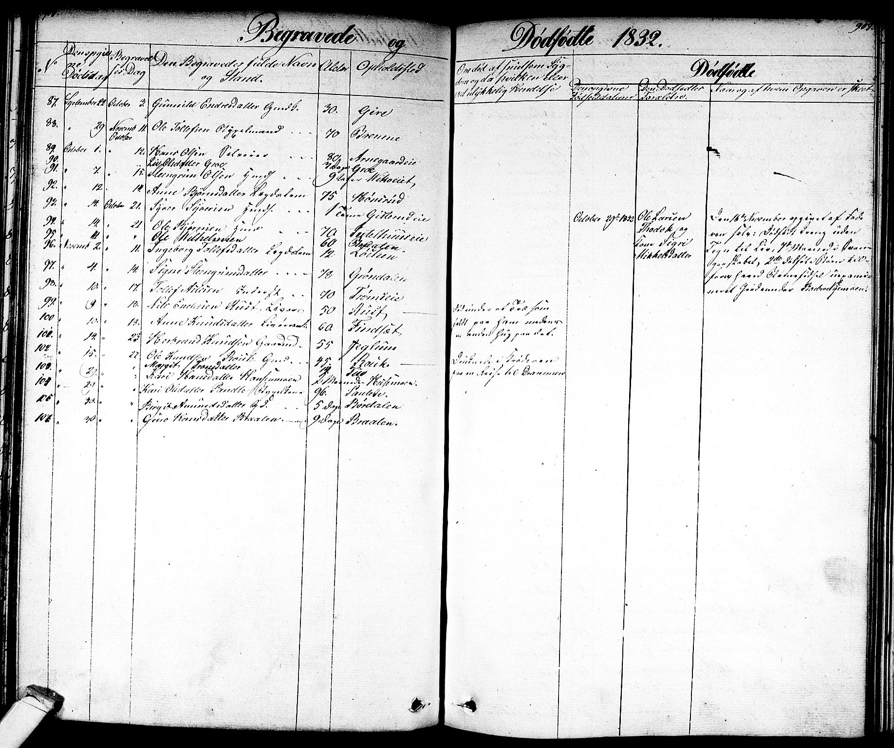 Nes kirkebøker, AV/SAKO-A-236/F/Fa/L0008: Parish register (official) no. 8, 1824-1834, p. 906-907