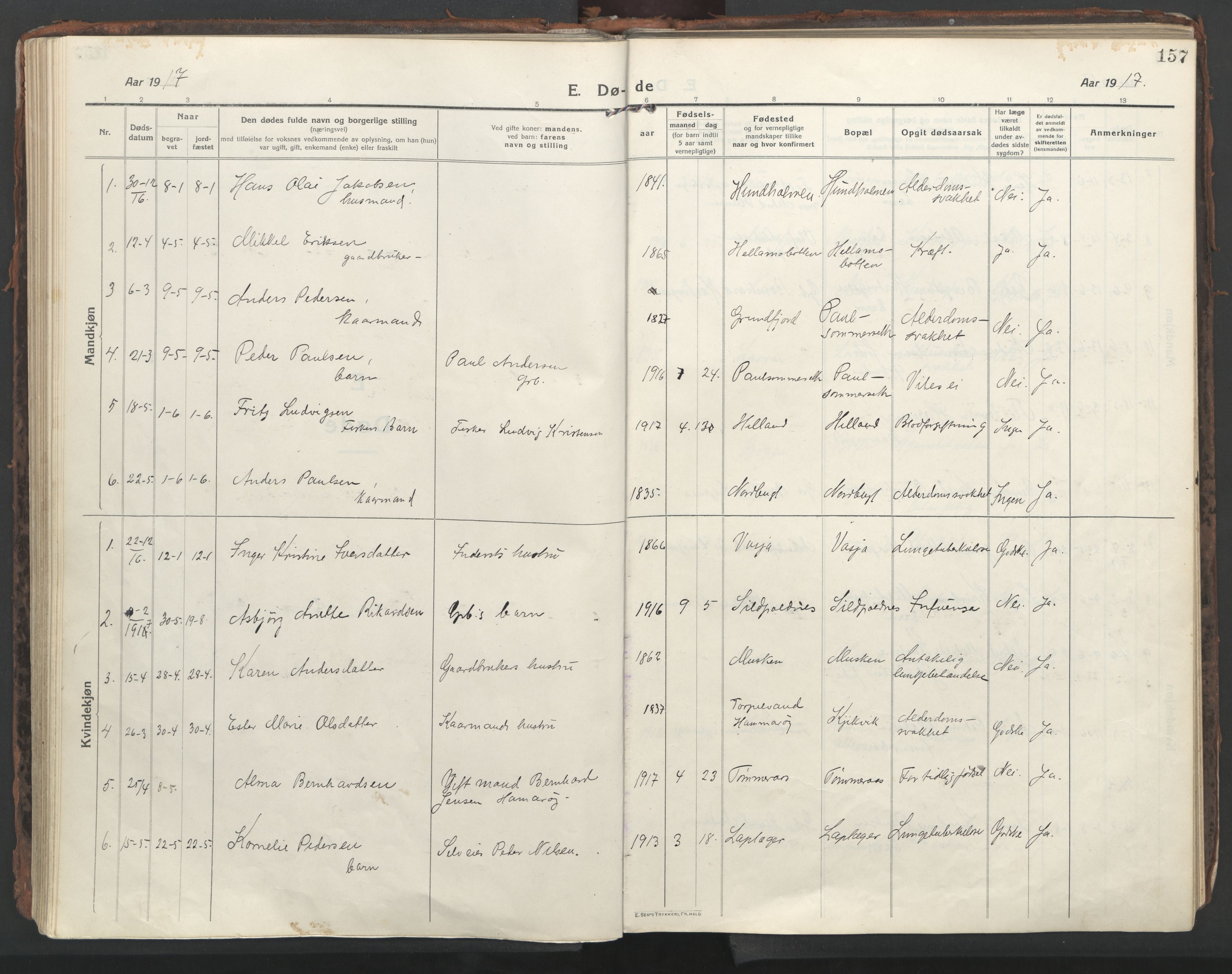 Ministerialprotokoller, klokkerbøker og fødselsregistre - Nordland, AV/SAT-A-1459/861/L0872: Parish register (official) no. 861A07, 1915-1924, p. 157