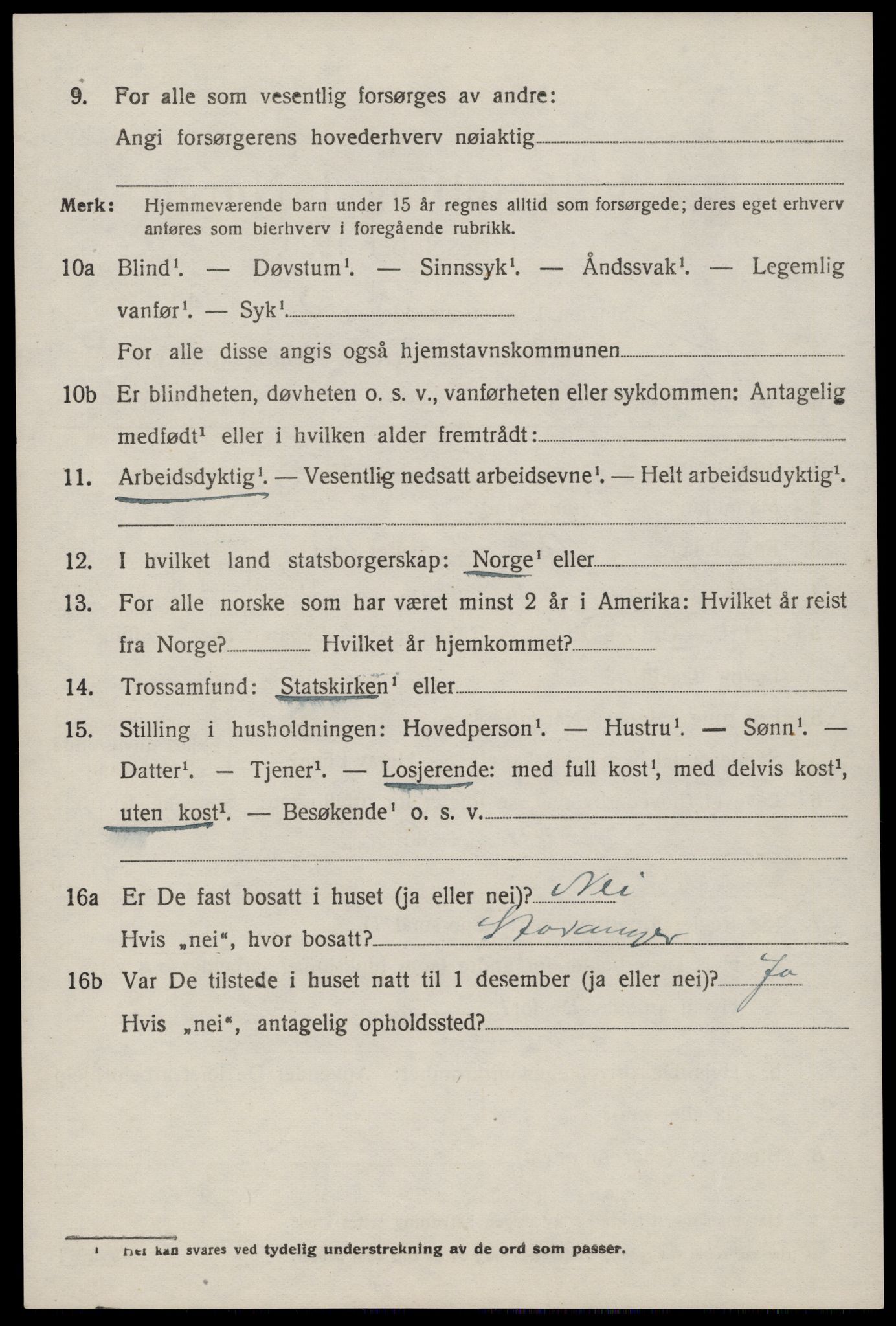 SAST, 1920 census for Hjelmeland, 1920, p. 1792