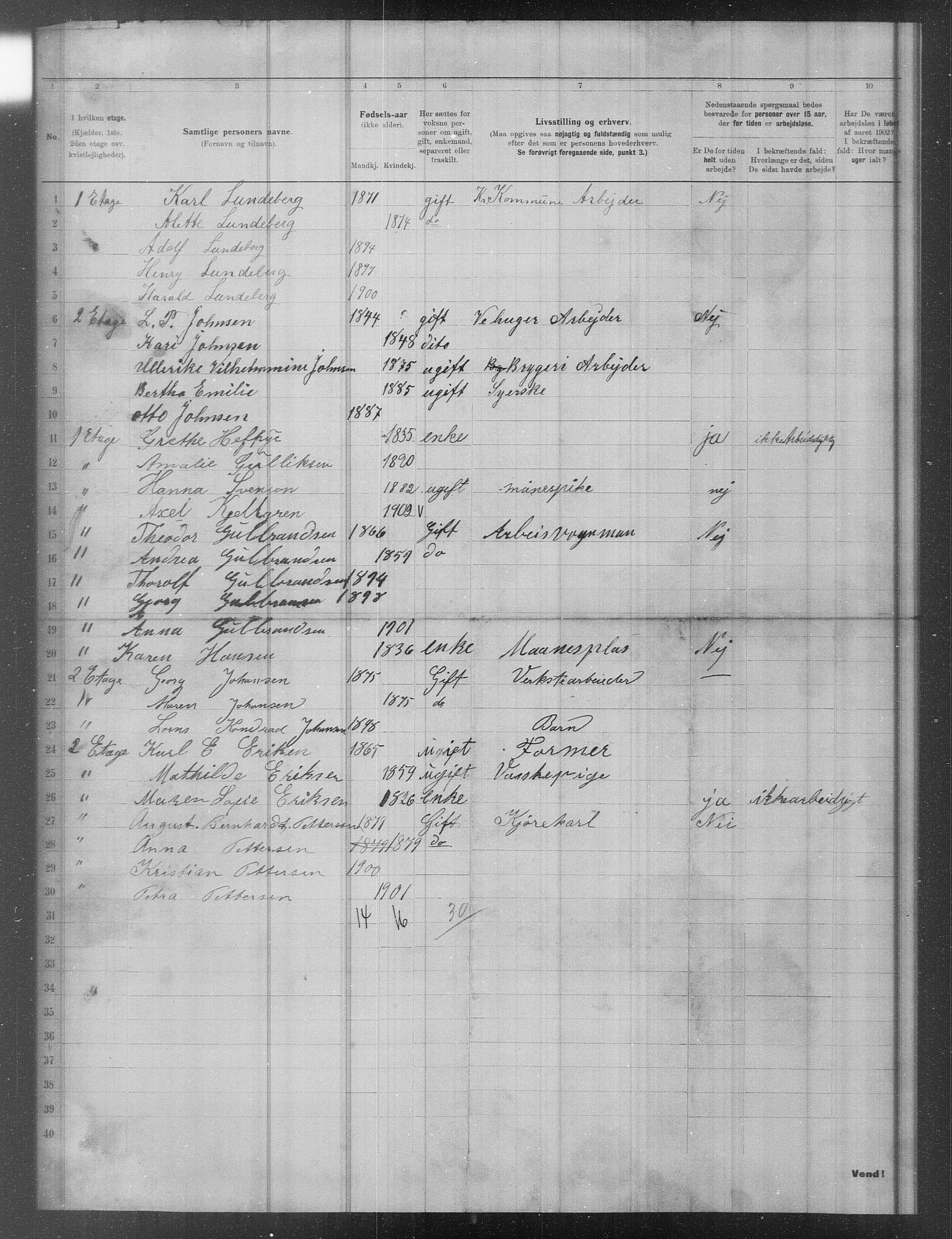 OBA, Municipal Census 1902 for Kristiania, 1902, p. 16825